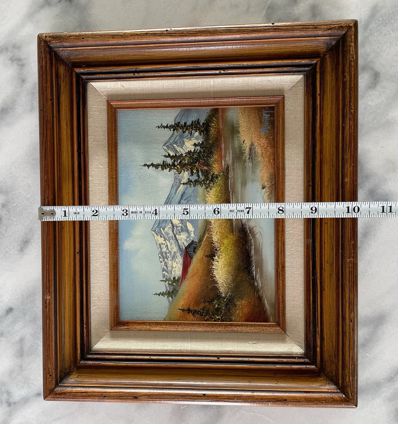 Late 20th Century Judy Sleight Signed Framed Oil on Canvas PNW Landscape - 4