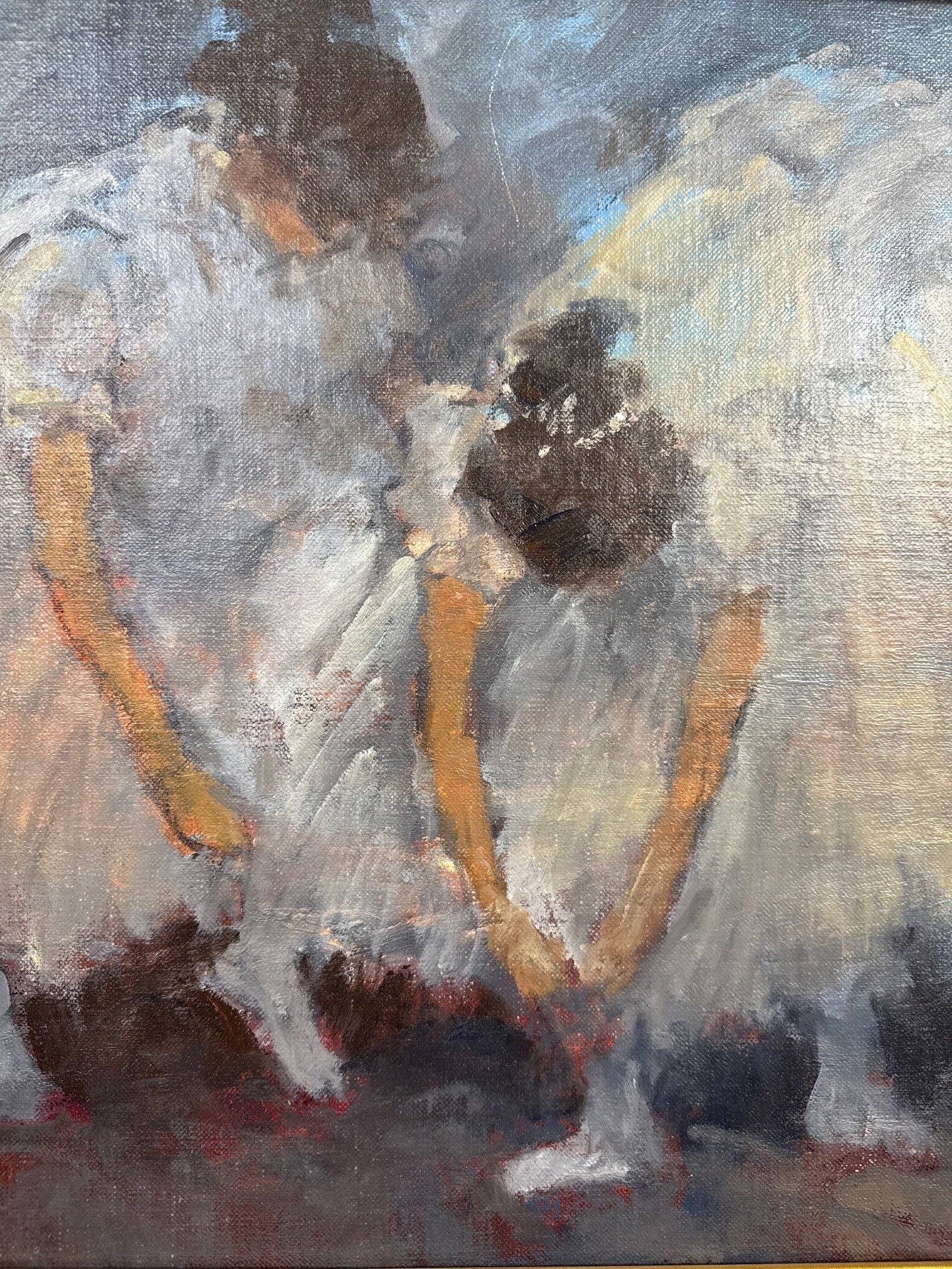 David Harlan " Final Adjuments" Oil Painting - 2