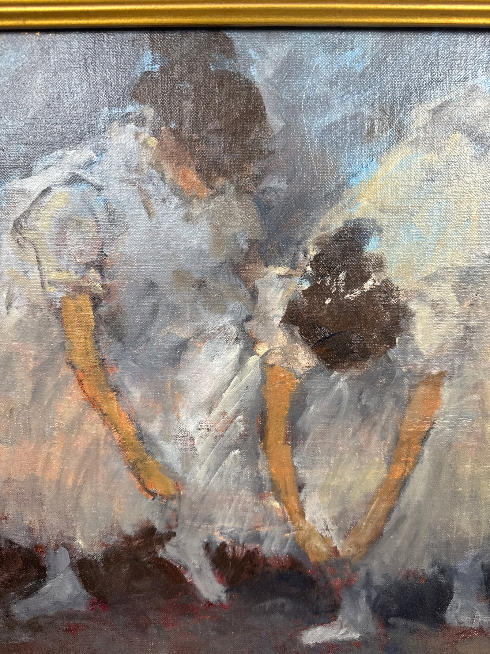 David Harlan " Final Adjuments" Oil Painting - 3