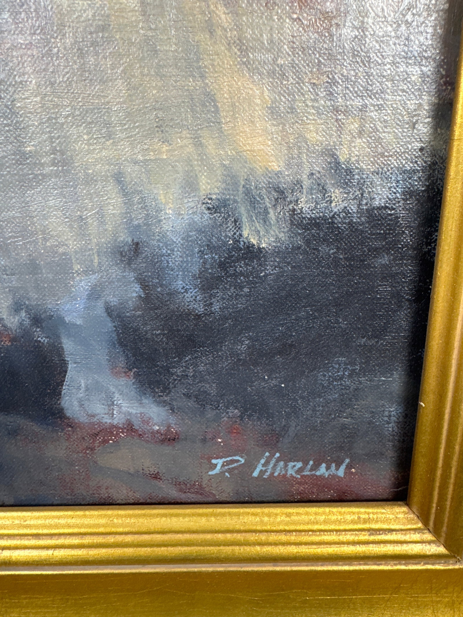 David Harlan " Final Adjuments" Oil Painting - 4