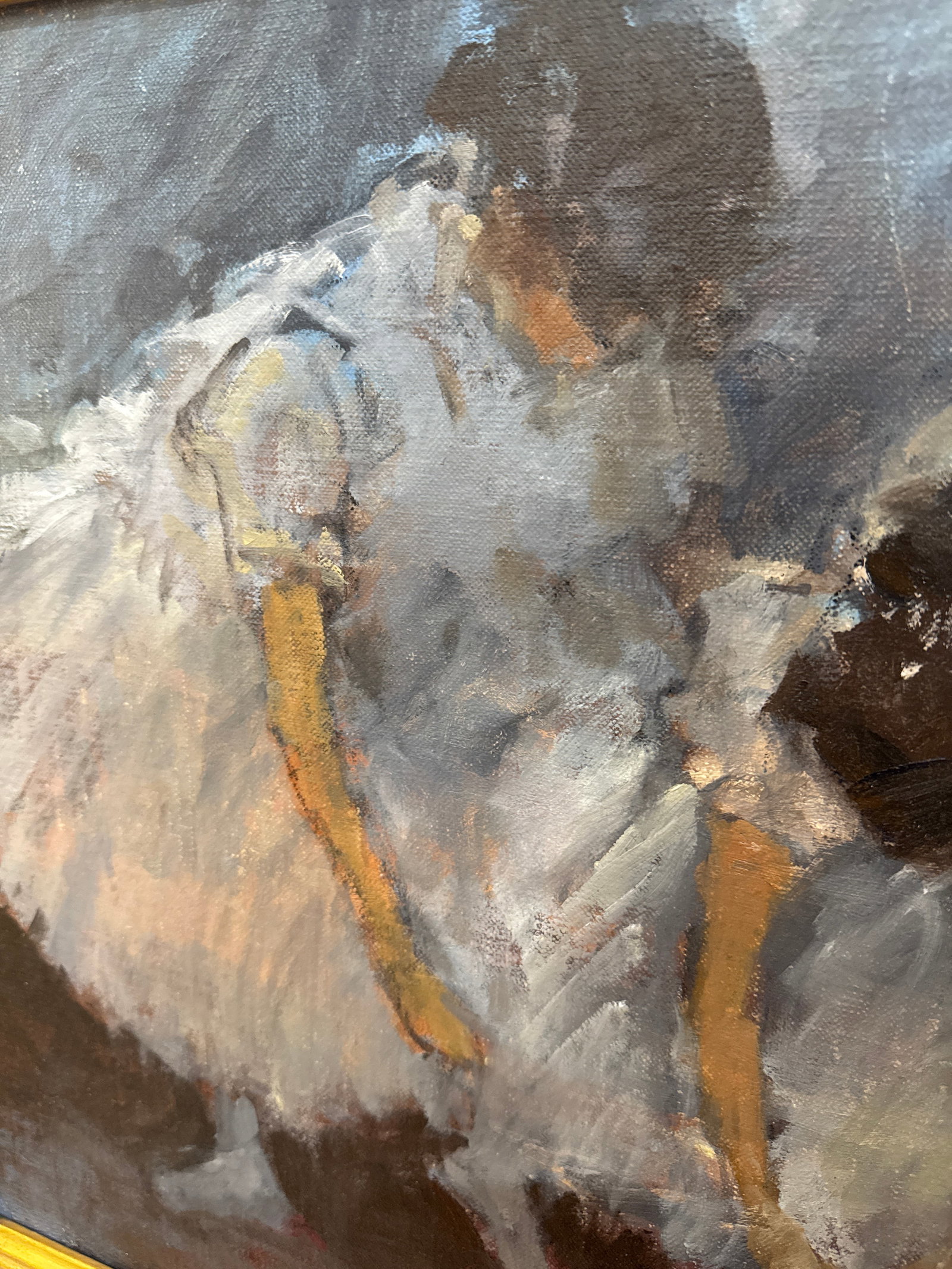 David Harlan " Final Adjuments" Oil Painting - 5