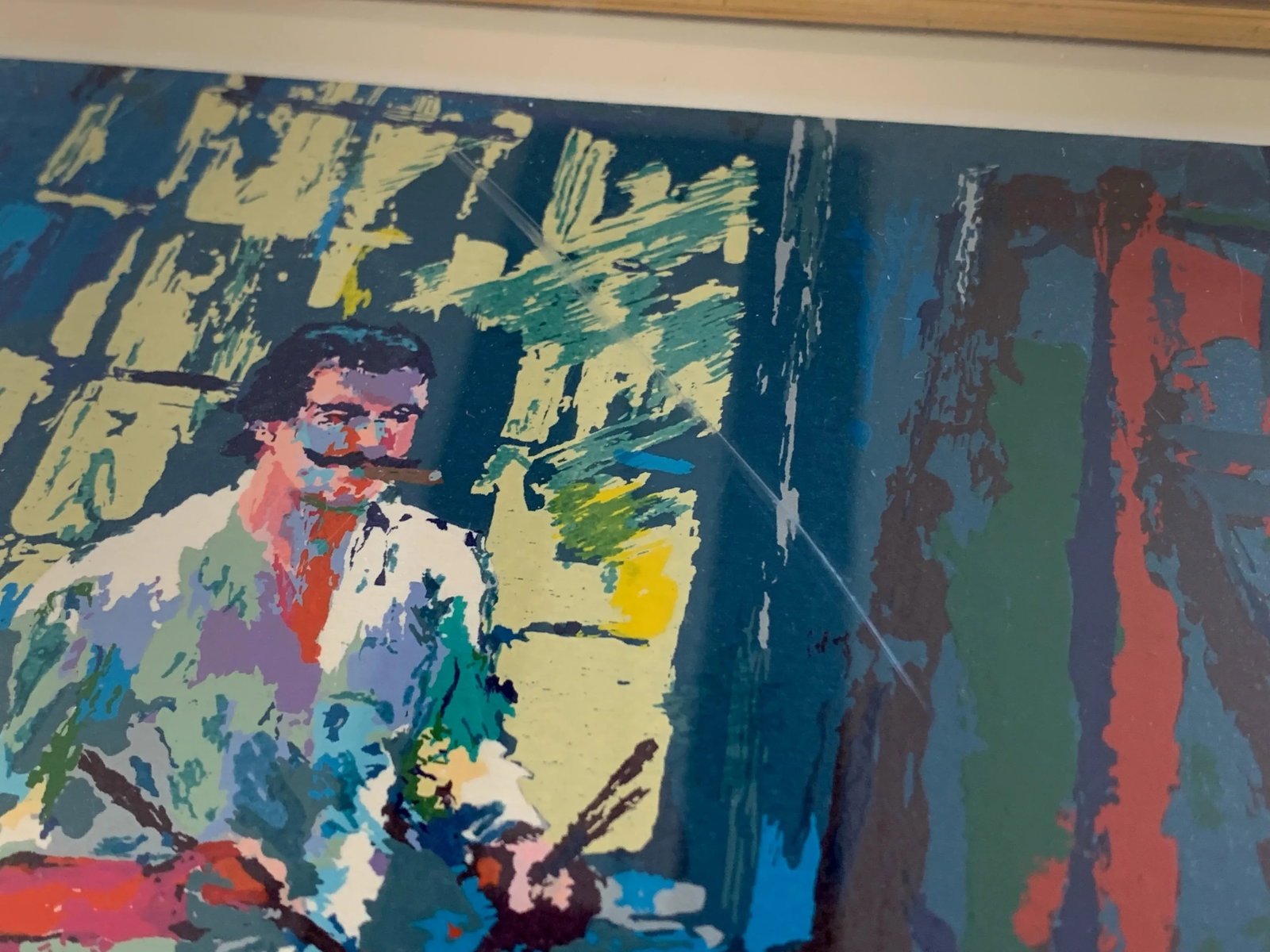 1990s LeRoy Neiman "Self Portrait" Hand Signed Limited Edition Serigraph, Framed - 6