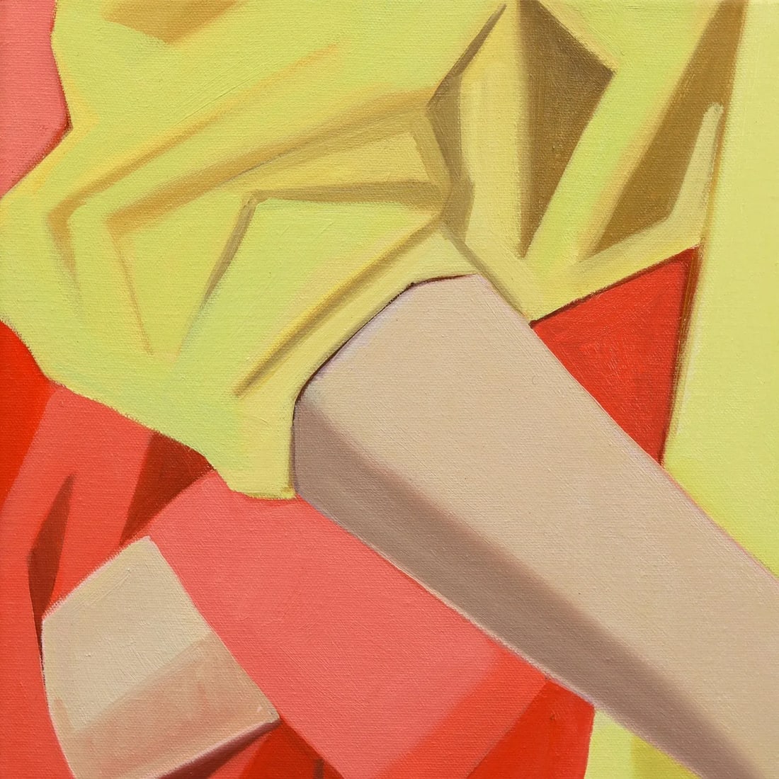 Blue, Yellow, and Salmon - Colorful Contemporary Figurative Fashion Oil Original Artwork by Darwin E - 2
