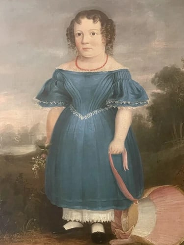 Framed Antique British Oil on Board Female Portrait With Hat by Abel Hold Signed Early 19th Century - 2