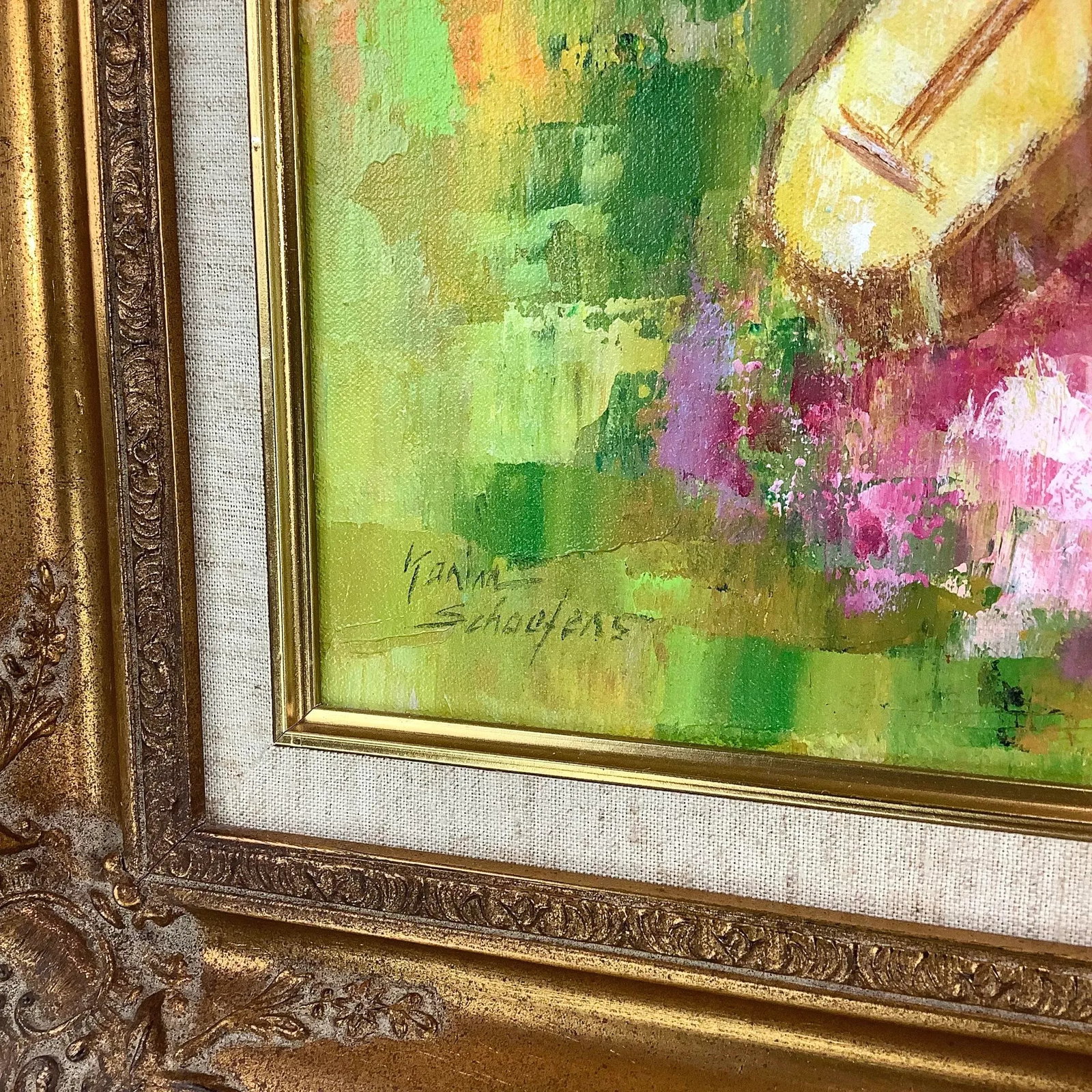Vintage Impressionist Oil Painting by Karin Schaefers - 8