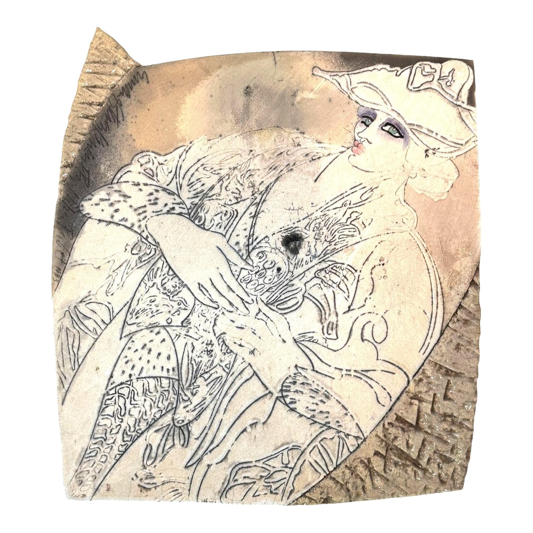 Steven Kemenyffy Portrait of a Woman Ceramic Art Sculpture Wall Plaque 1983: Beautiful Signed Steven Kemenyffy Portrait of a Woman Ceramic Art Sculpture Wall Plaque 1983 Condition: Alterations: Unknown Imperfections: Some Imperfections Condition Notes: In great condition with