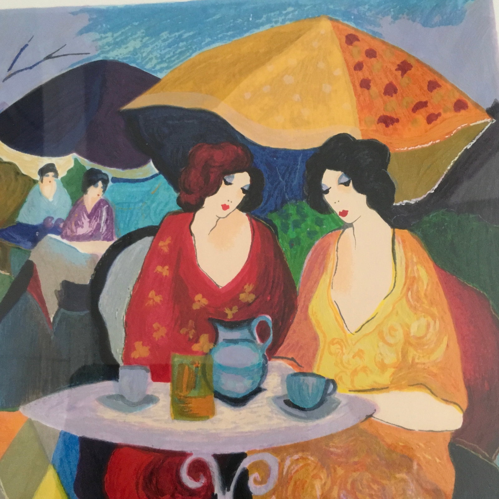 1990s "Enchanted Moments" Serigraph by Itzchak Tarkay, Framed - 3