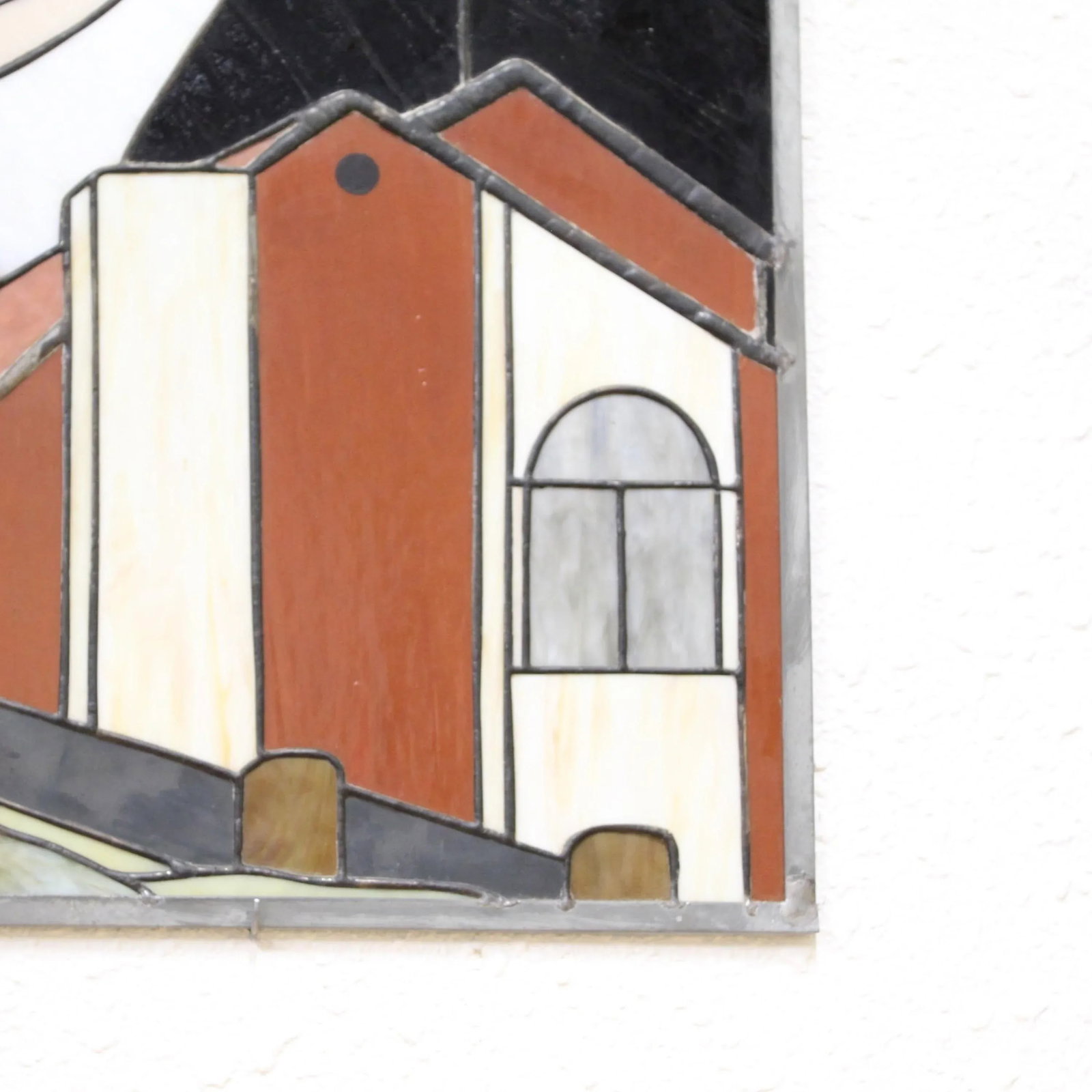 Large Stained Glass Portrait 1970s - 3