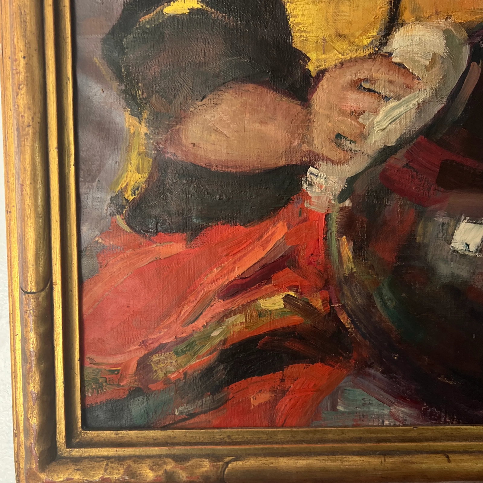 Oil on Canvas Dutch School 1900 Titled as Washerwomen, Framed - 7