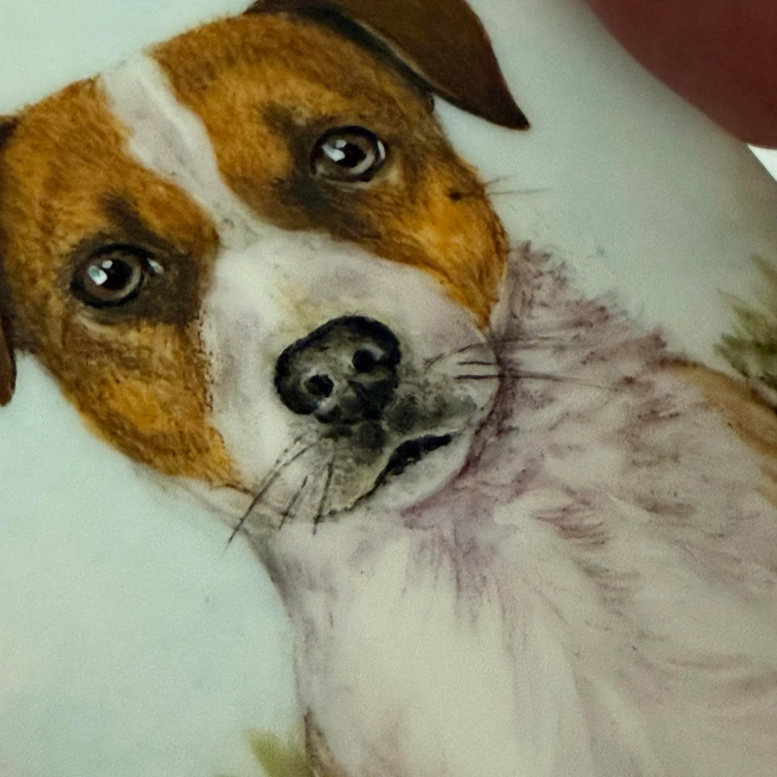 Antique Portrait Miniature of a Jack Russell Terrier - 7