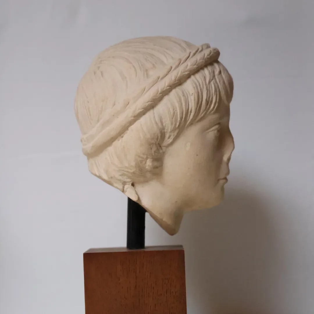 20th Century French Marble Sculpture (Child Portrait Bust) - 4