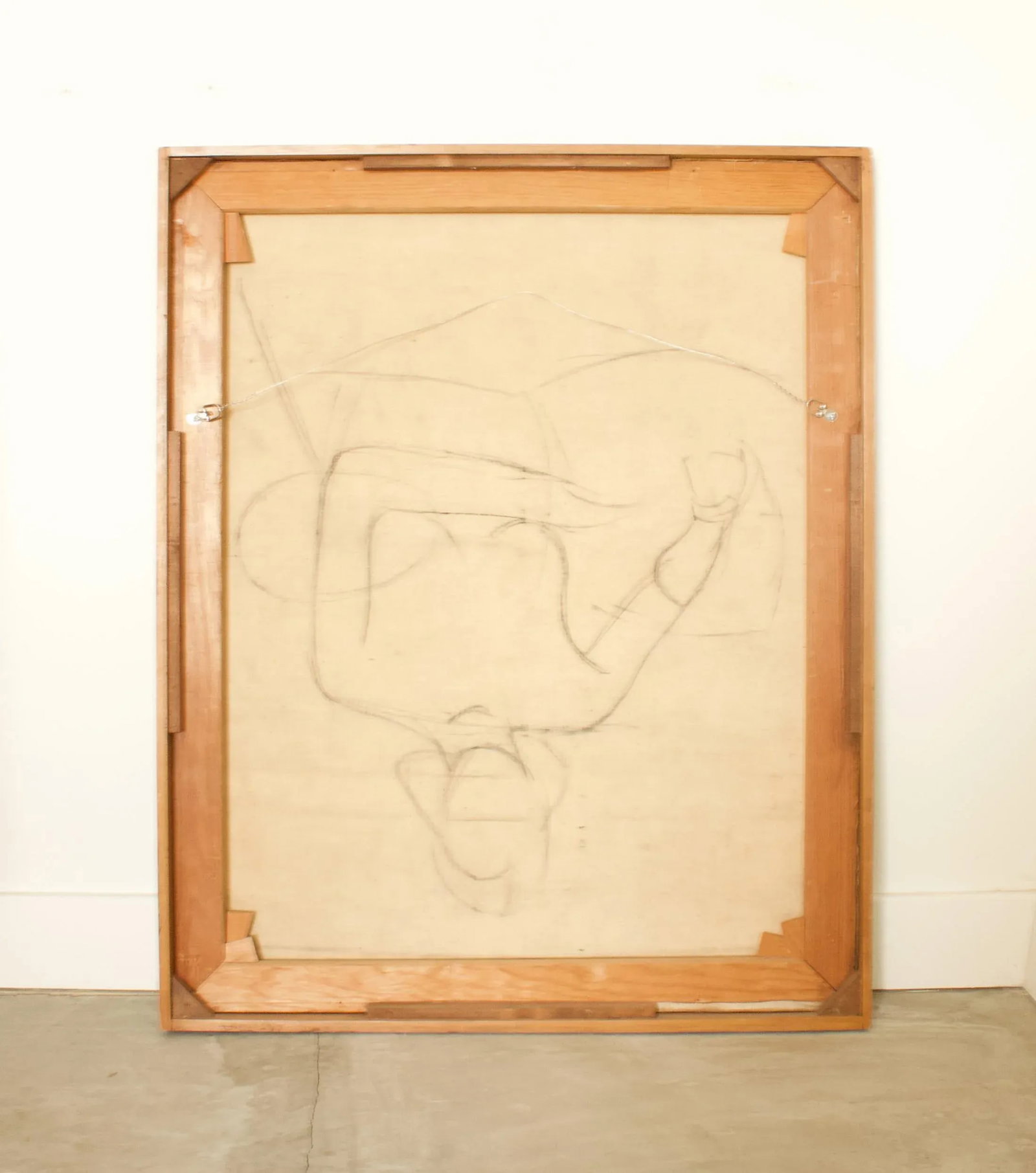 1930s French Seated Nude Painting, Framed - 4
