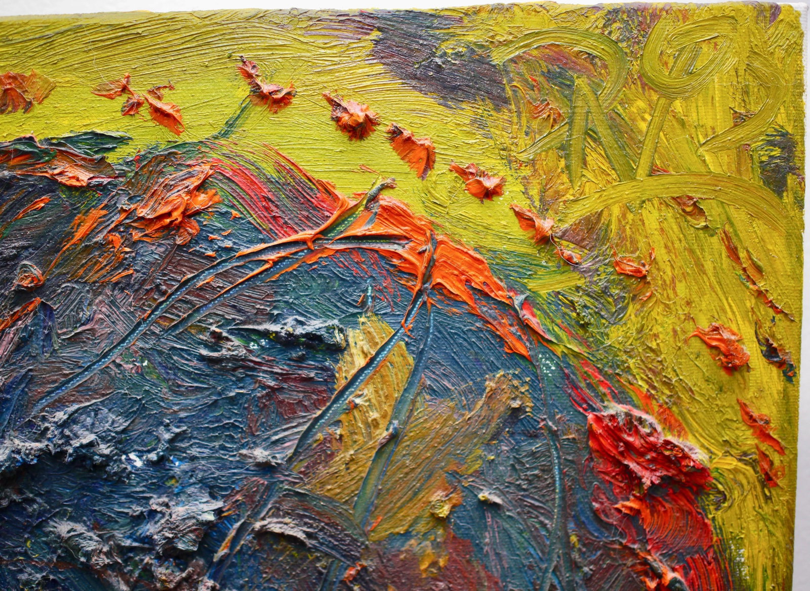David Padworny Expressionist Oil on Canvas - Signed and Dated - 3