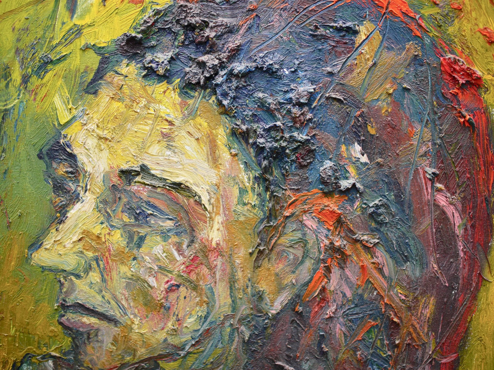 David Padworny Expressionist Oil on Canvas - Signed and Dated - 4