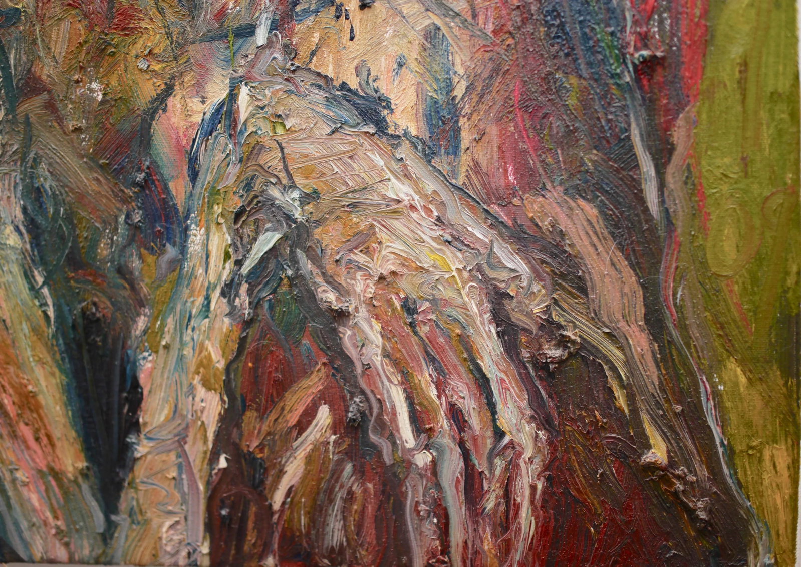 David Padworny Expressionist Oil on Canvas - Signed and Dated - 6