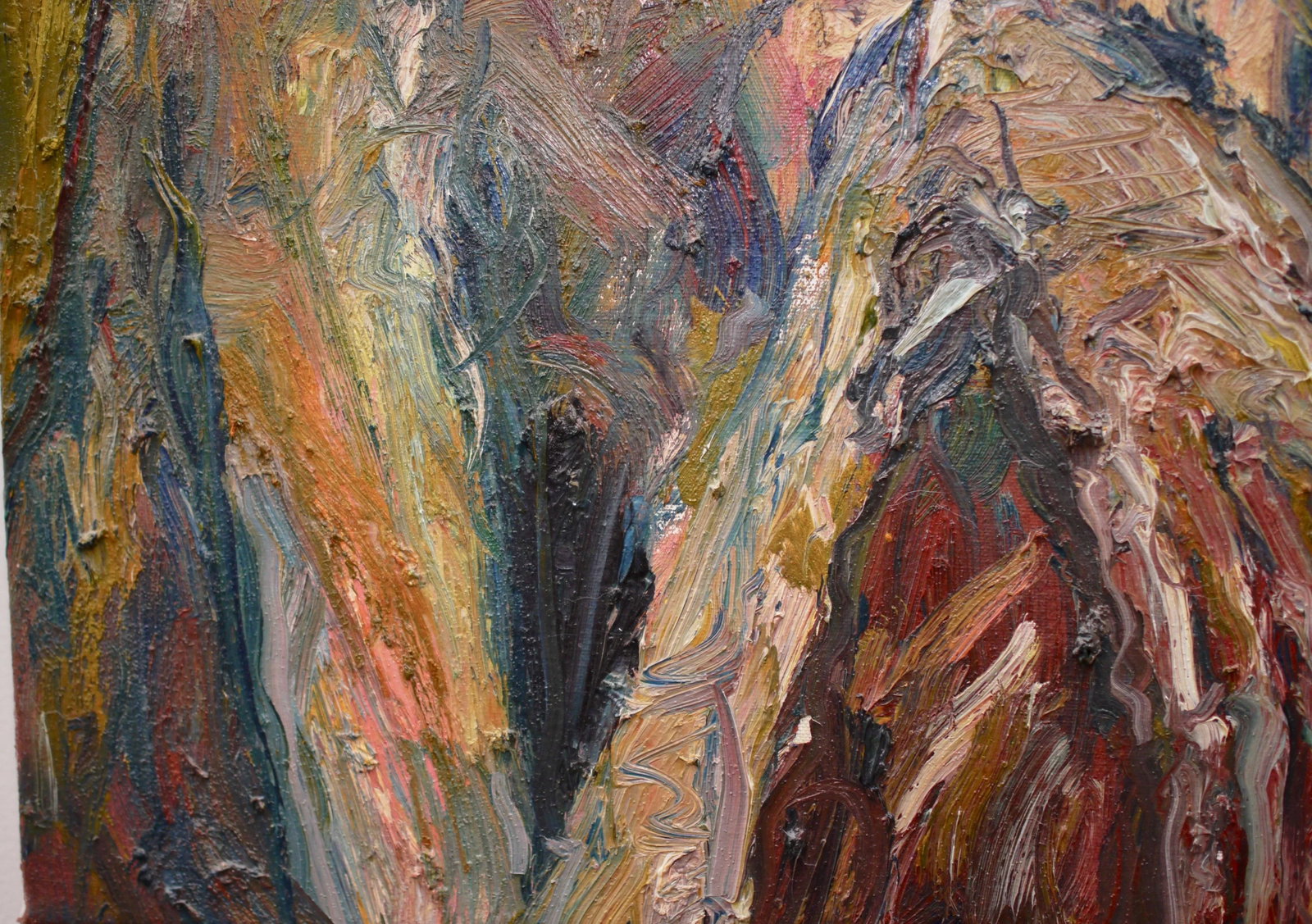 David Padworny Expressionist Oil on Canvas - Signed and Dated - 7