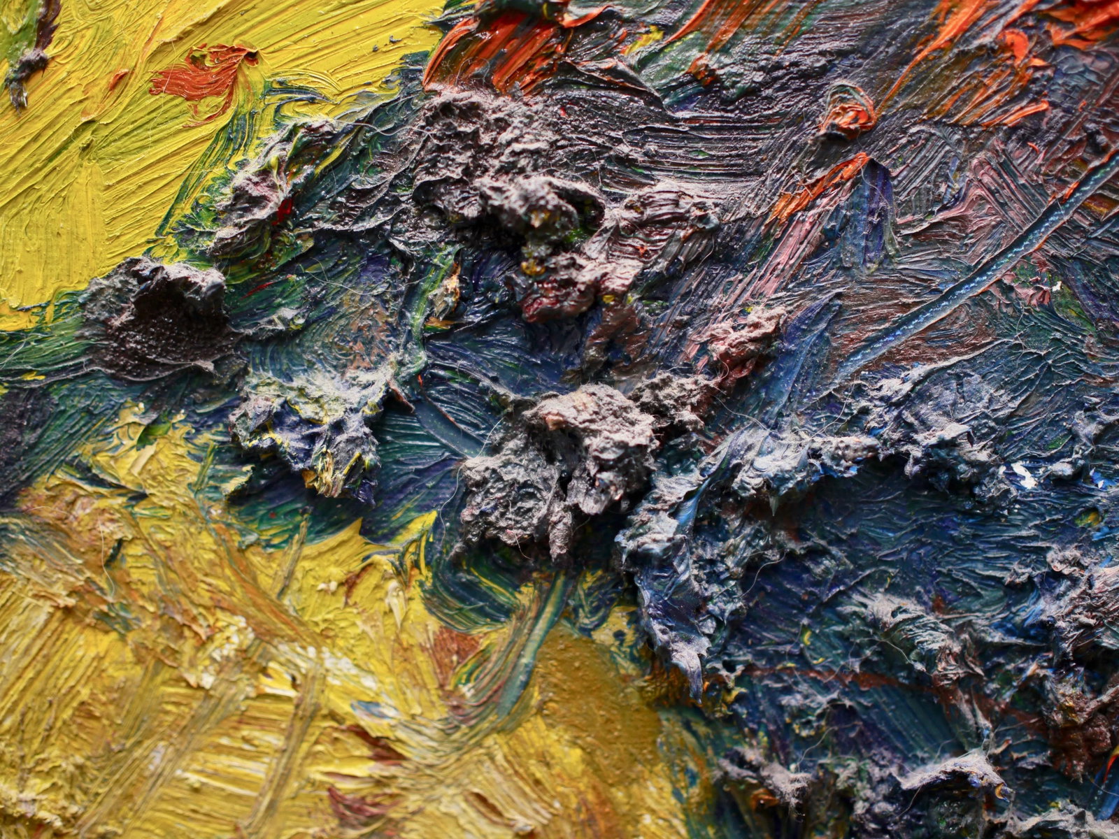 David Padworny Expressionist Oil on Canvas - Signed and Dated - 8