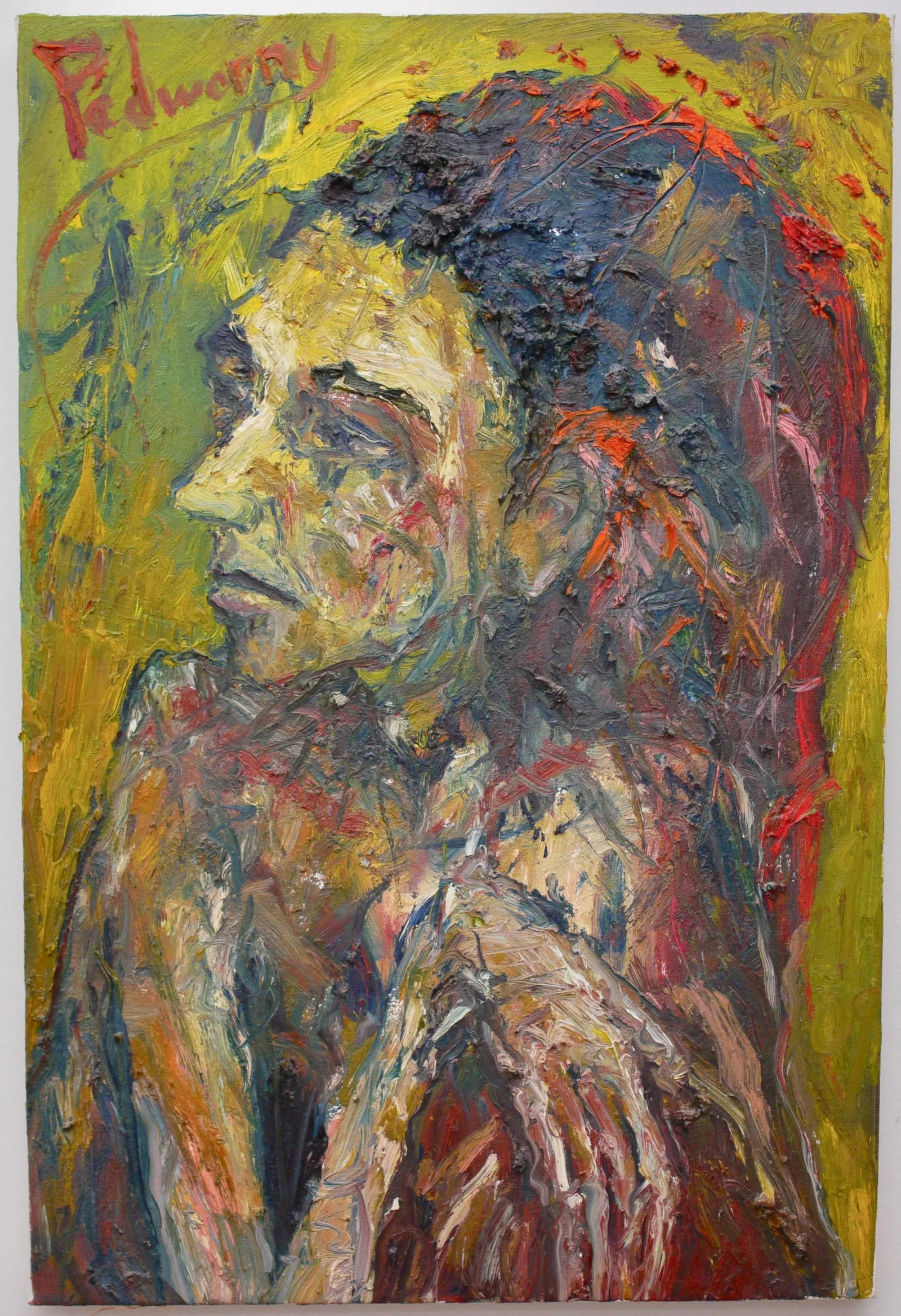 David Padworny Expressionist Oil on Canvas - Signed and Dated - 9