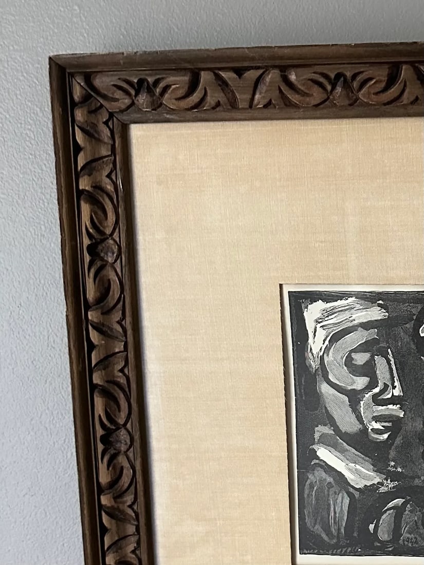 Vintage Georges Rouault "Les Visages" 1932 Signed Framed Lithograph - 9