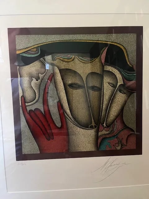 1980s Mihail Chemiakin Hand-Signed Limited Edition Lithograph, Custom Framed - 2