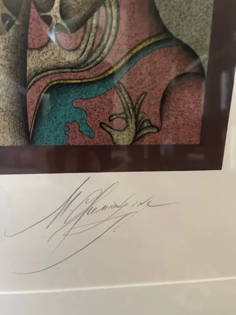 1980s Mihail Chemiakin Hand-Signed Limited Edition Lithograph, Custom Framed - 3