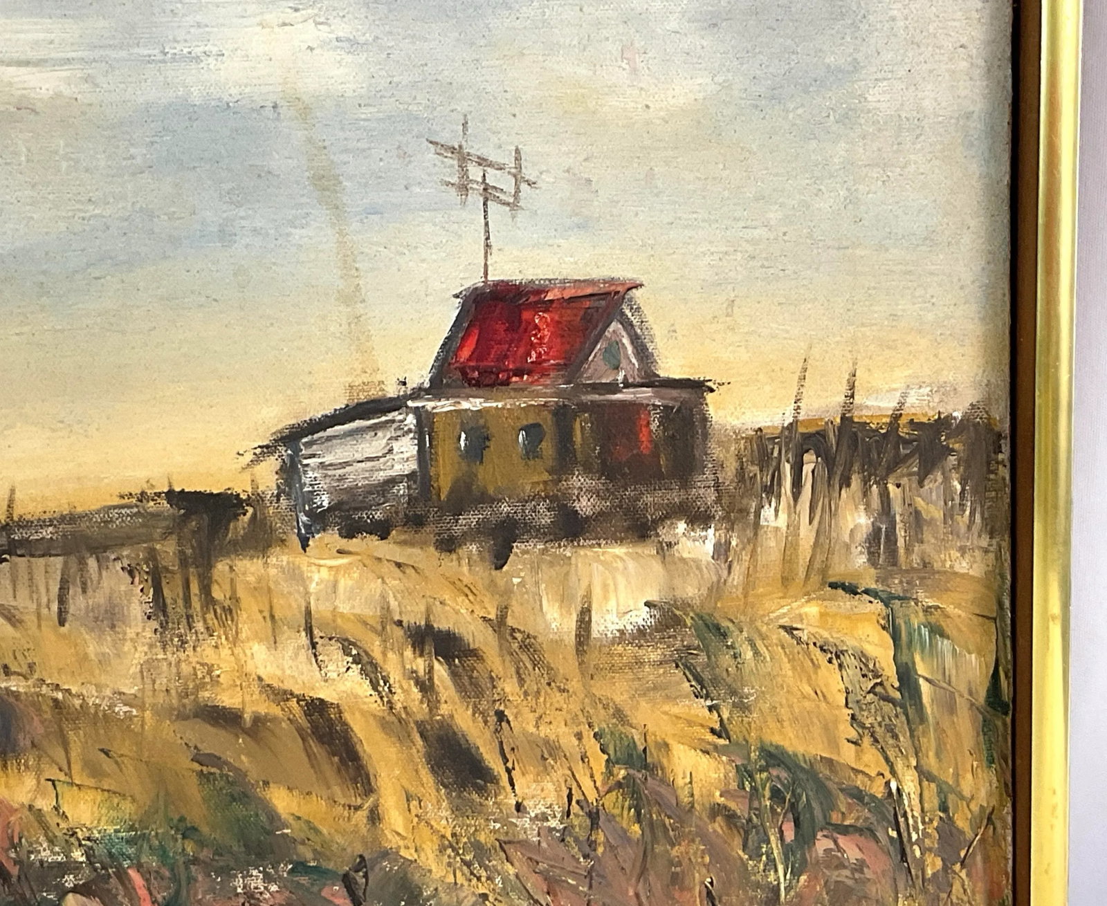 1930s Depression Era, Impressionistic Oil on Canvas - Signed Russo, Framed - 3