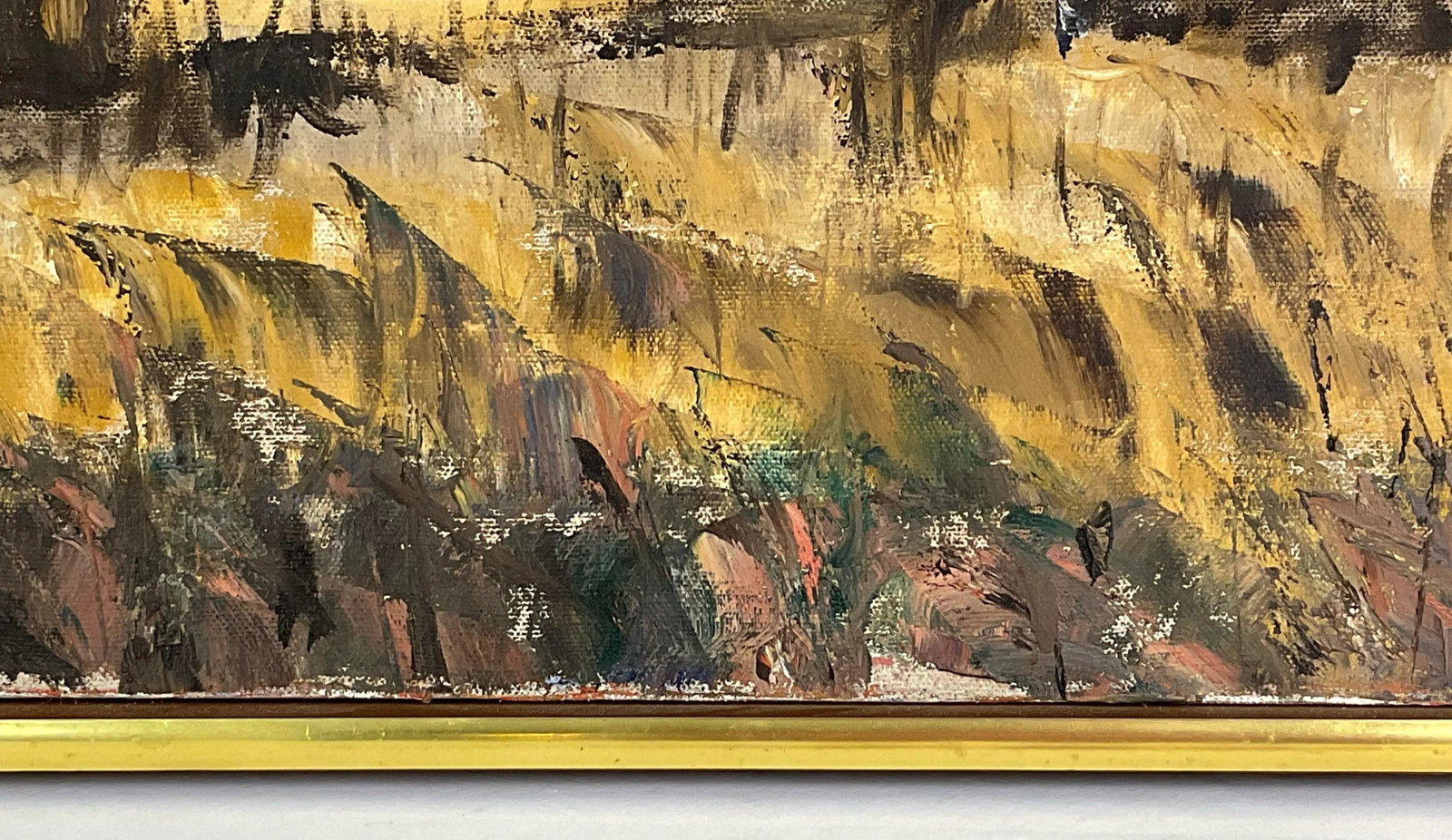 1930s Depression Era, Impressionistic Oil on Canvas - Signed Russo, Framed - 7