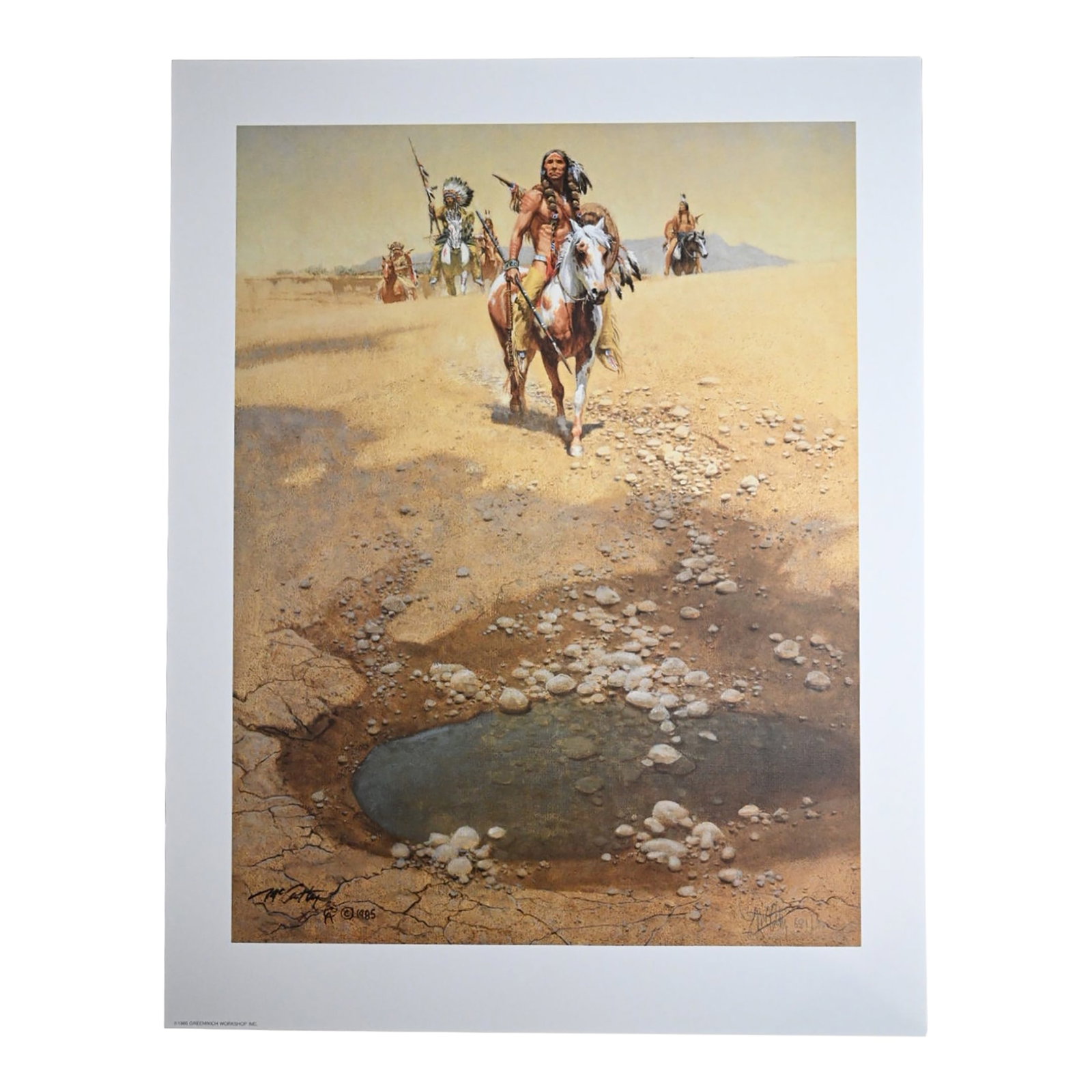 Frank McCarthy "Comanche War Trail" Signed Limited Edition Lithograph - Comanche Warrior History (1 of 7)