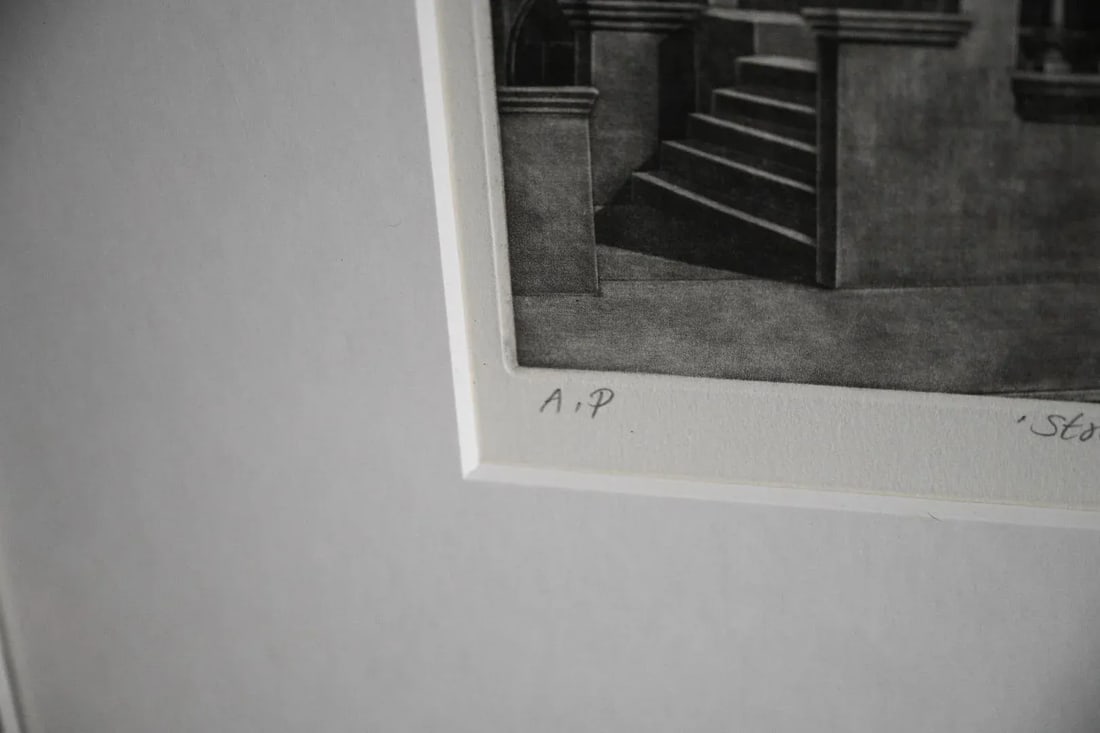 Kim Seung Yeon "Street Landscape" Signed Mezzotint - Artist Proof (1989) - Korean Contemporary - 6
