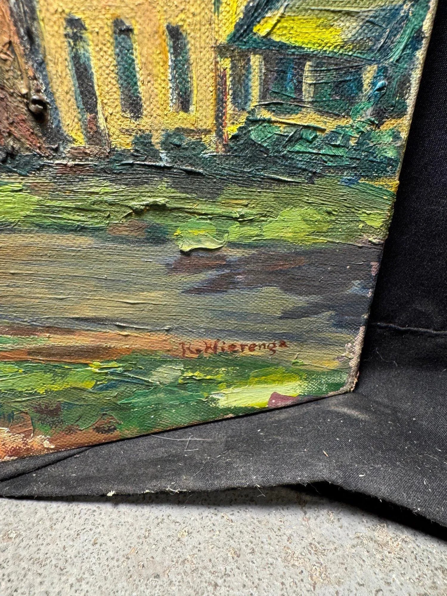 Late 20th Century Ruth Wierenga Signed Countryside Landscape - Original Oil Painting, 18'' * 14'' - 5