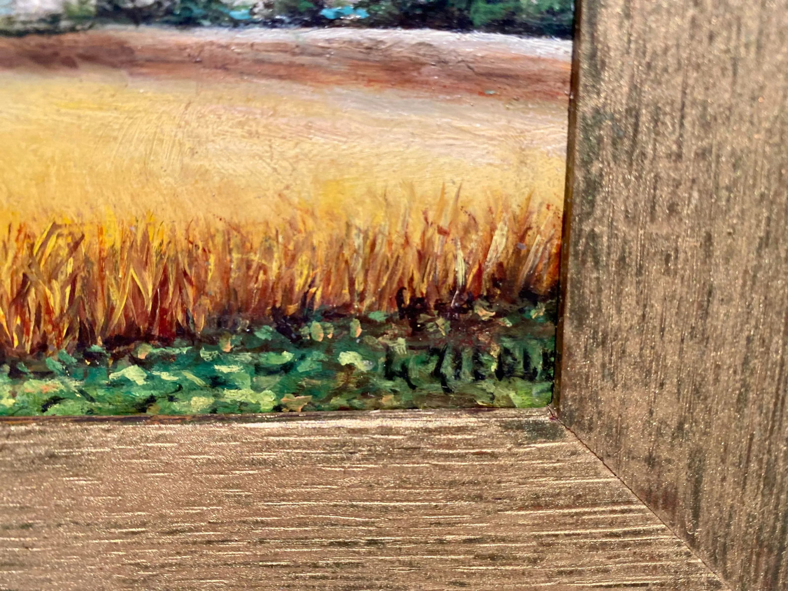 Old Miniature Landscape Painting Signed Ziegler - 4