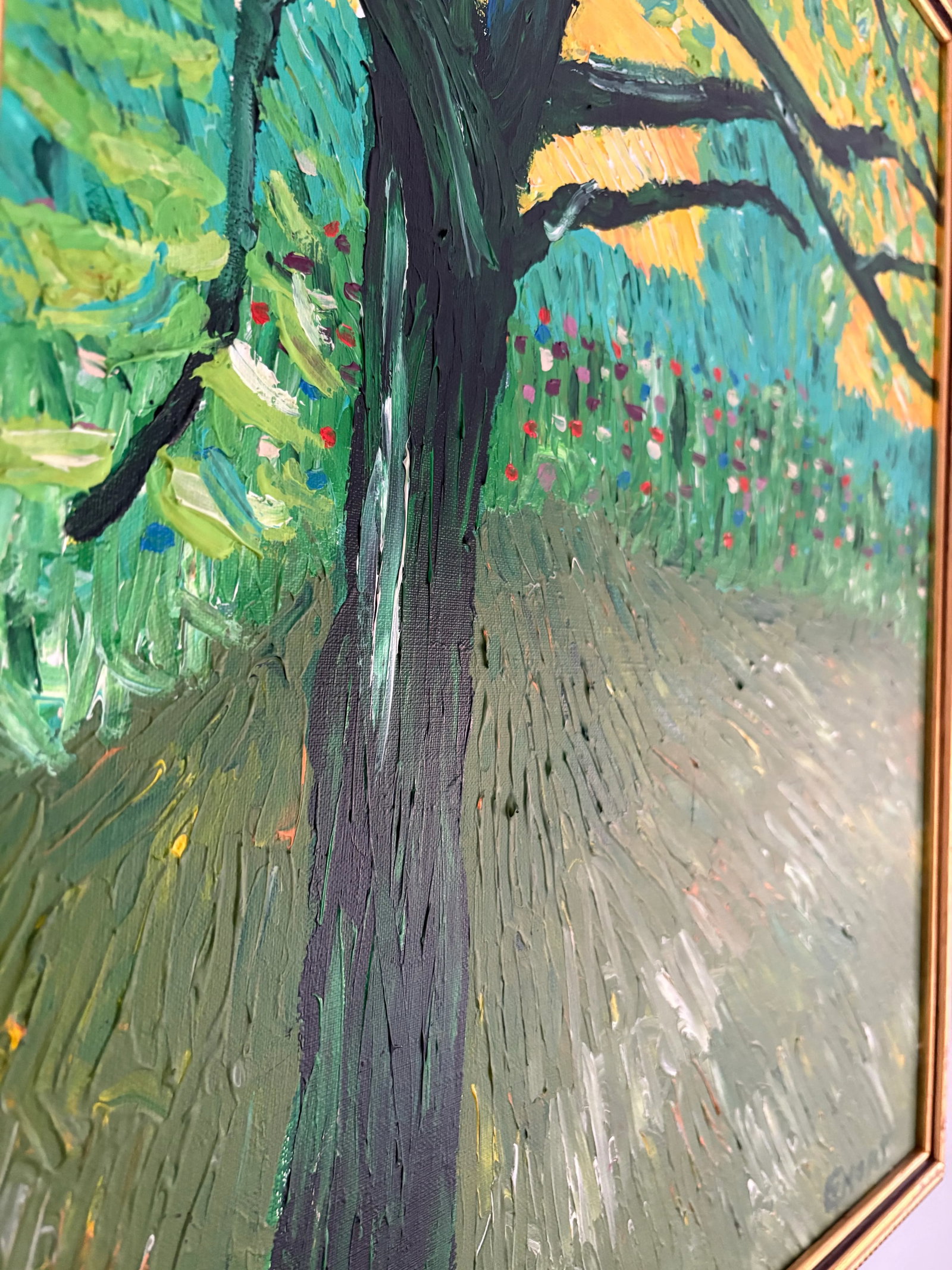 20th Century Oil on Canvas Landscape Signed Emory - 5