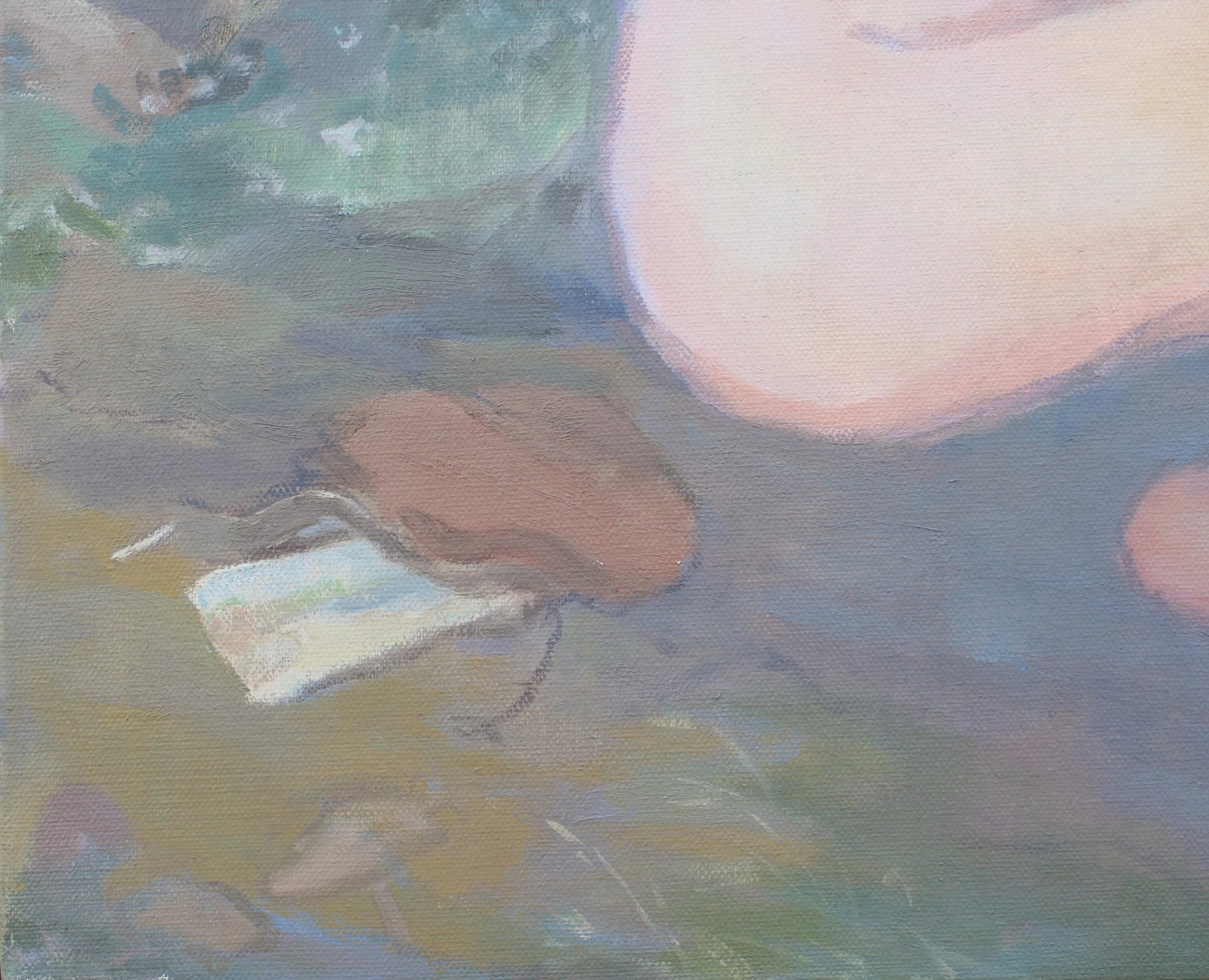 Female Nude With Black Dog Oil Painting by Michelle Farro - 7