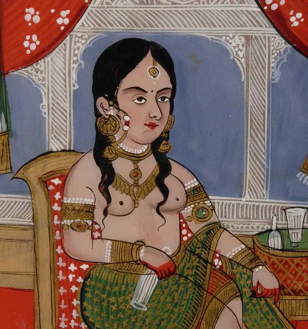 Reverse Glass Painting From Rajastan, India - 2