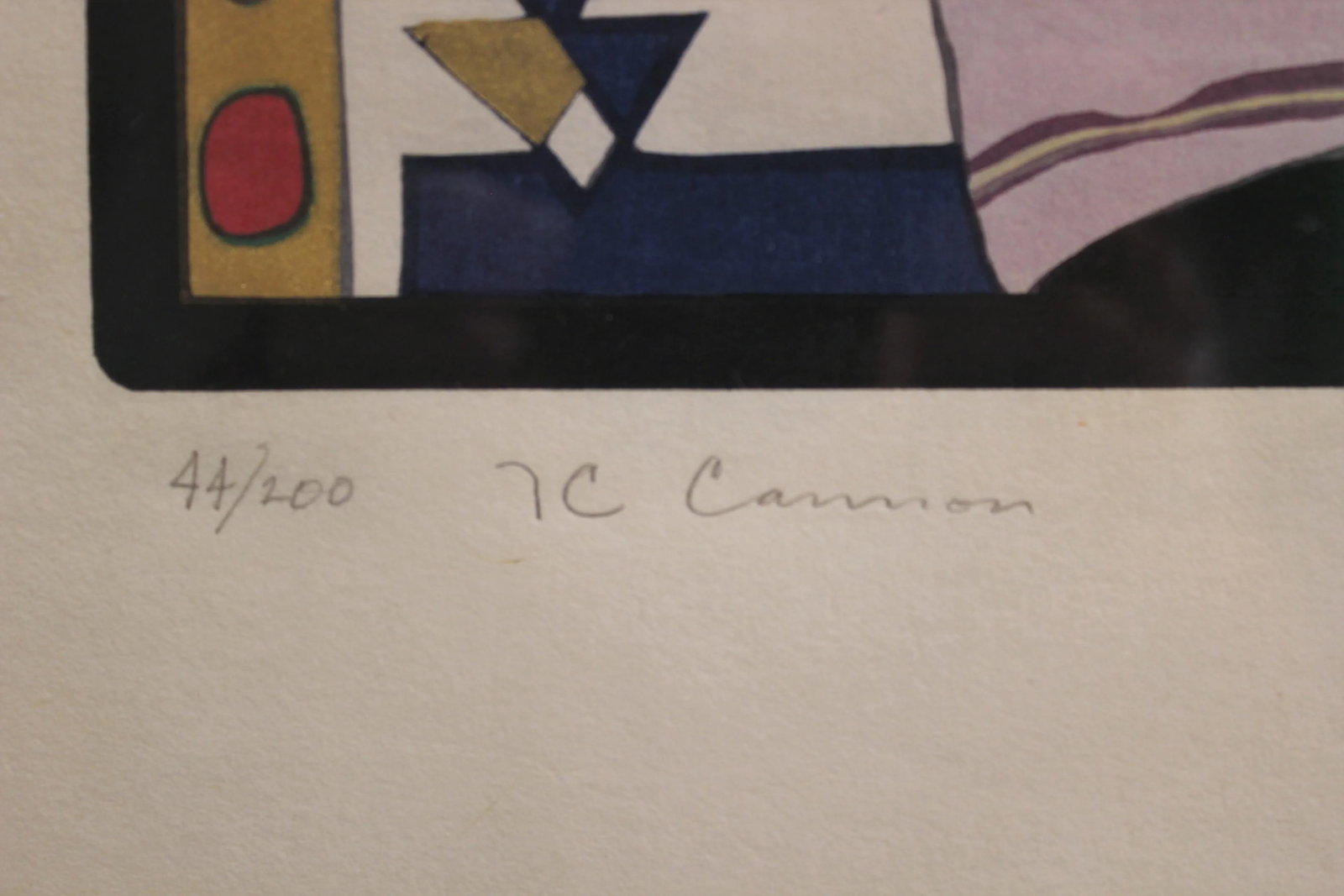 T.C. Cannon "Hopi Maiden" Print 44/200 Native American Woodcut Portrait 1973-1977 - 4