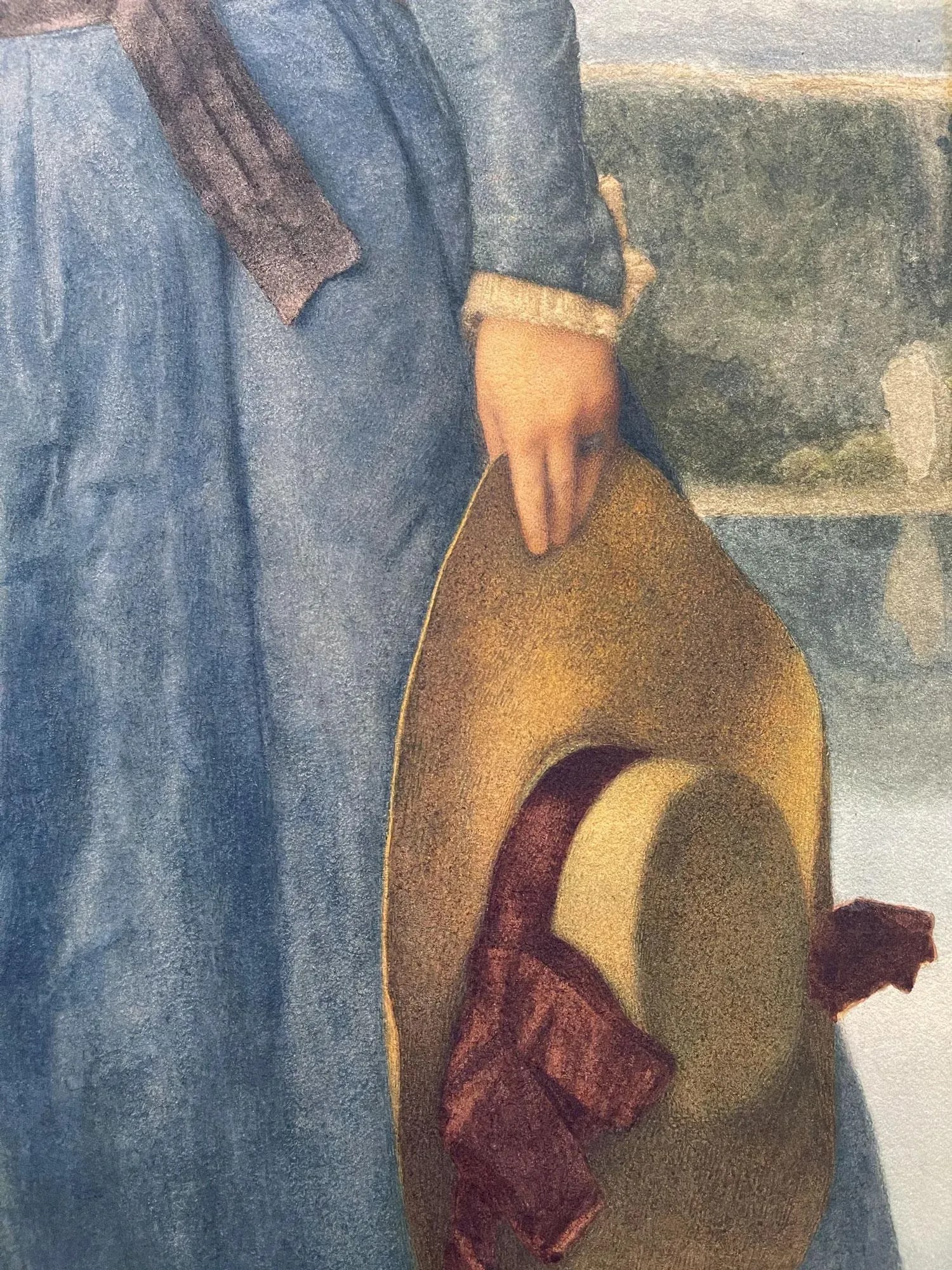 Late 19th Century "Portrait of a Standing Lady" Watercolor Painting by Sir James Dromgole Linton, Fr - 5