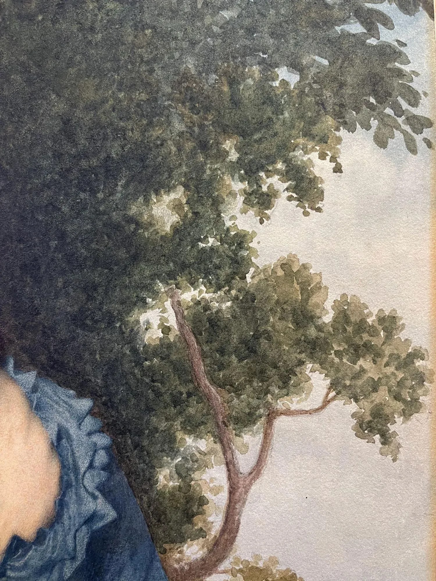 Late 19th Century "Portrait of a Standing Lady" Watercolor Painting by Sir James Dromgole Linton, Fr - 9