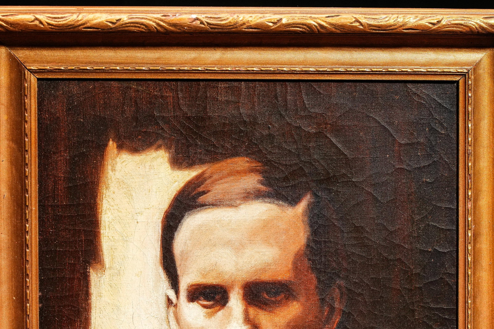 Fantastic Signed South American Portrait Antique Oil Painting - 8