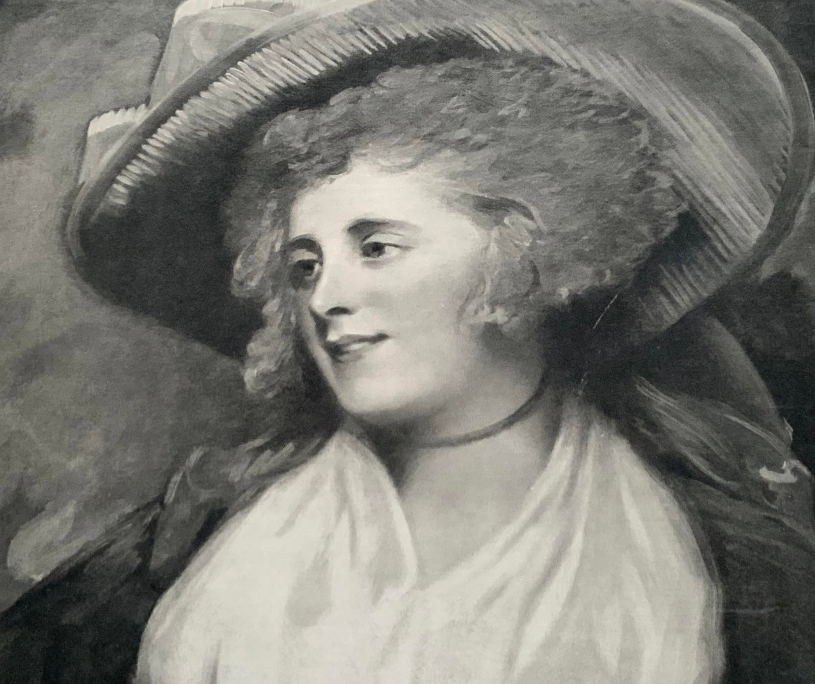 Antique Lithograph After George Romney, Lady Arabella Ward, C. 1900 - 4