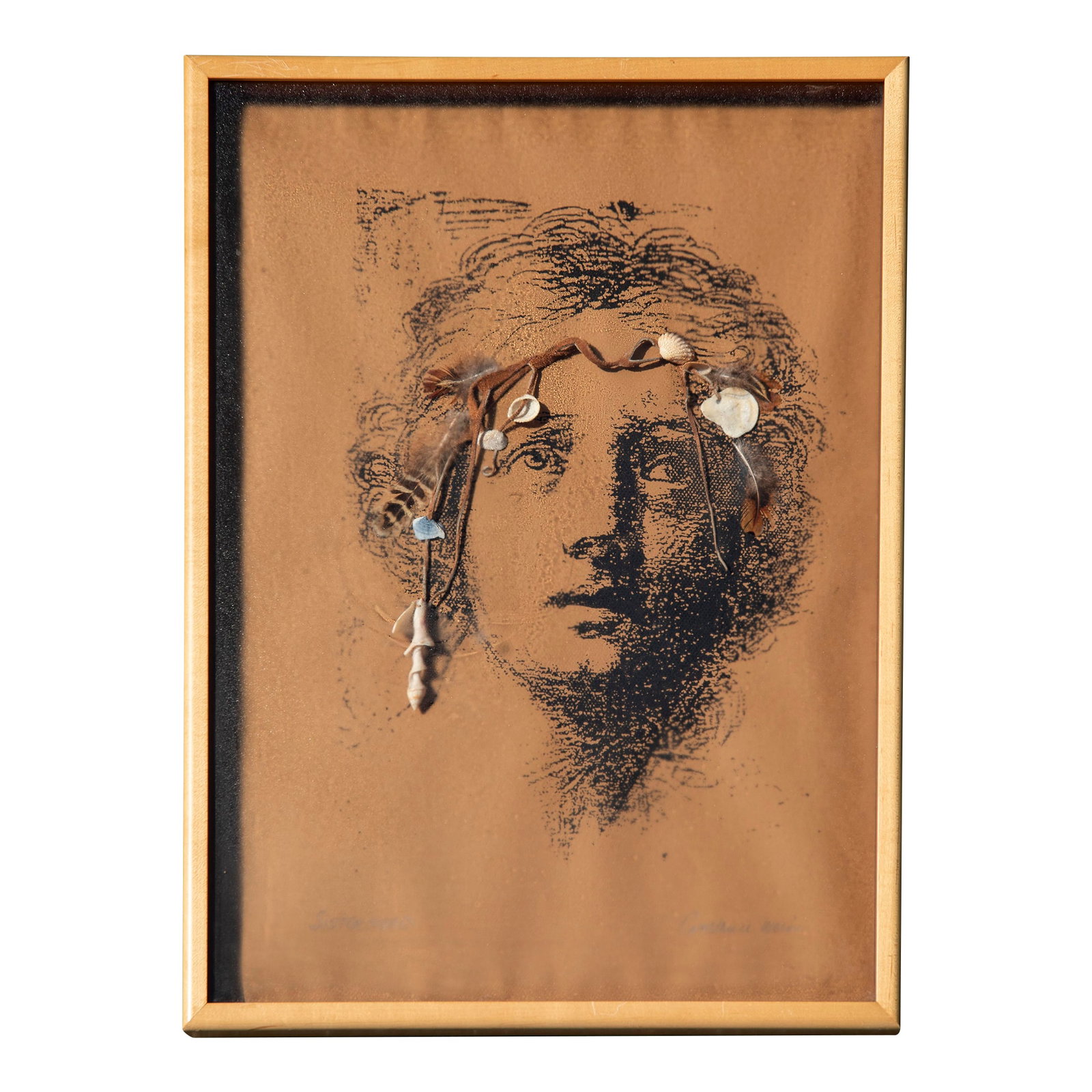 "Sisterhood" From Sophia Series (Original Art - Mixed Media and Lithography): Constance Wain Schwartz was a New York-based fine artist trained at Pratt Institute, the Art Students League, Hunter College, and Queens College, where she earned a B.A. in Fine Arts, as well as an M.