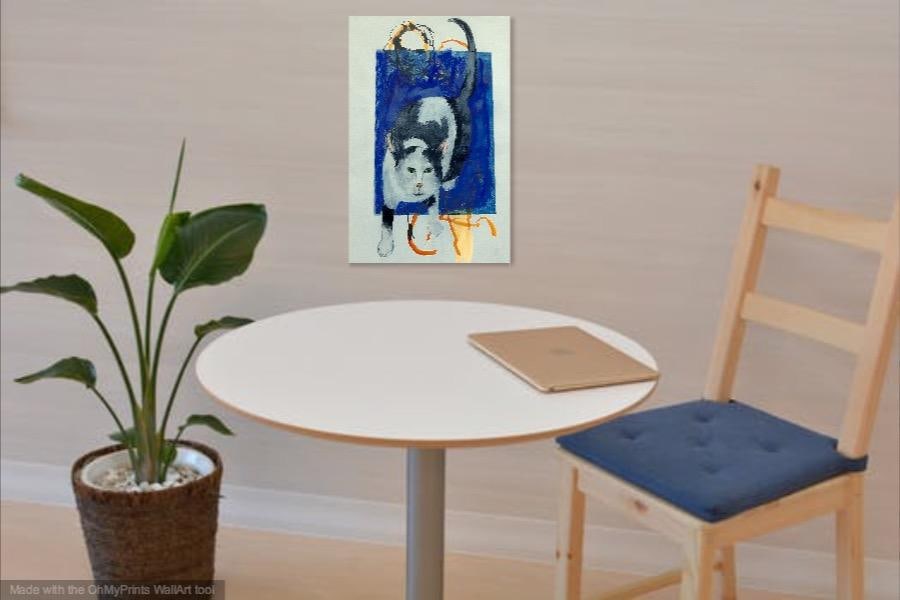 Martha Holden "Cat Walk" Contemporary Drawing - 2