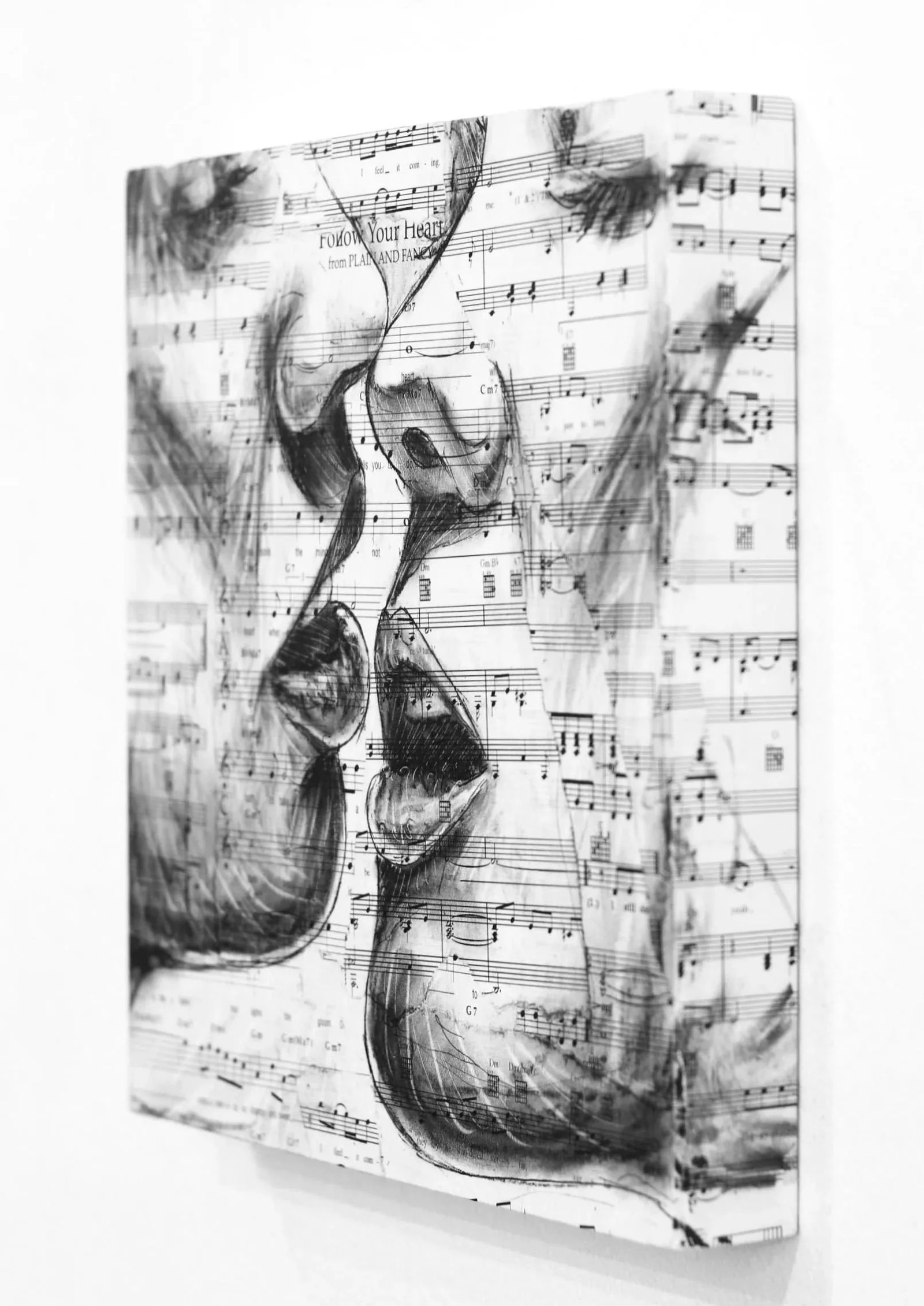 "The Greatest Thing You'll Ever Learn" Contemporary Abstract Figurative Mixed-Media Painting by Robe - 6