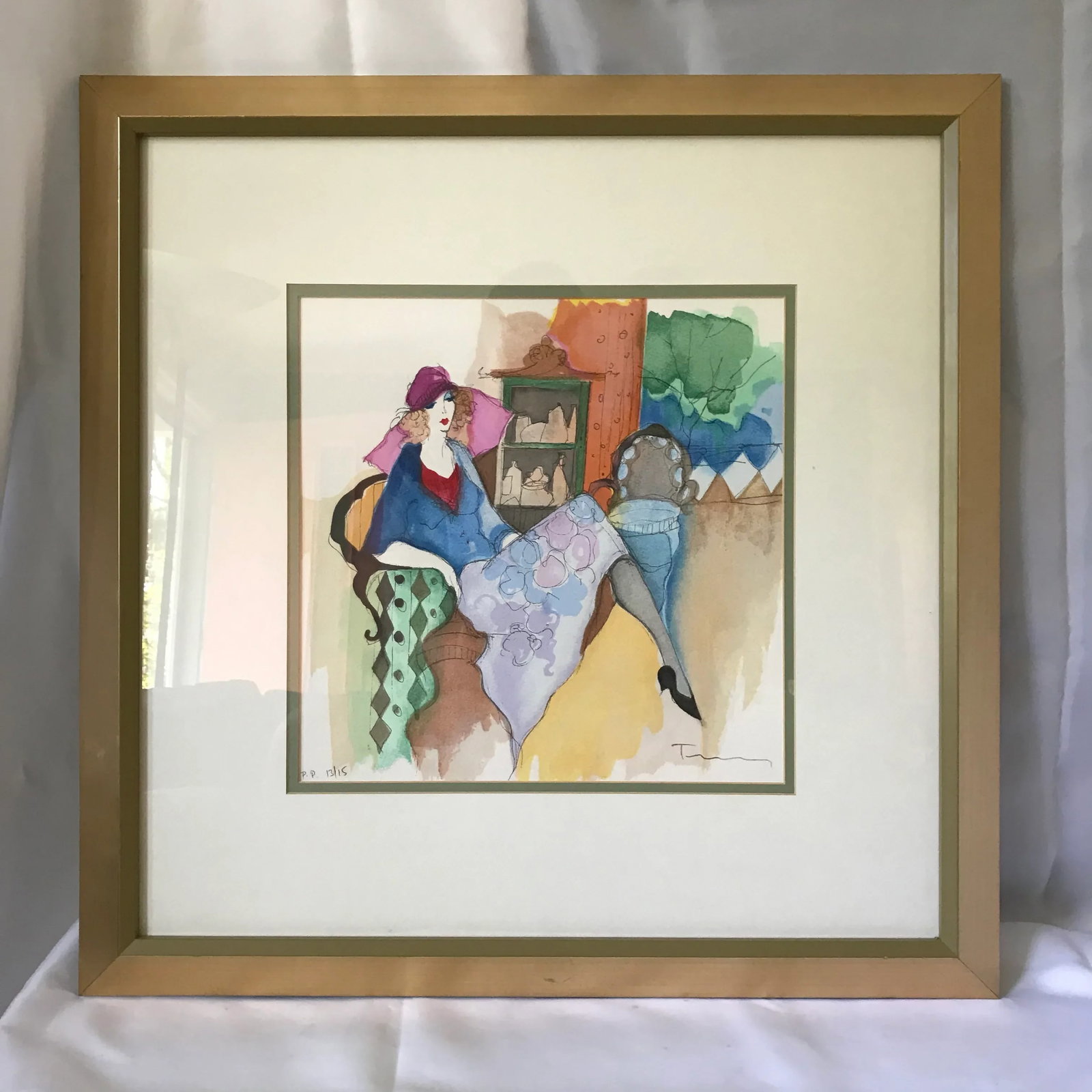Itzchak Tarkay Lithograph, Printer's Proof - 11