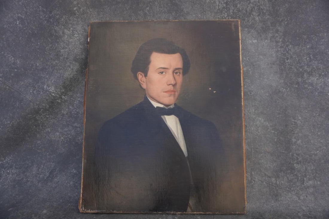 Mid 19th Century Gilded Age Portrait, Signed, Oil on Canvas - 2