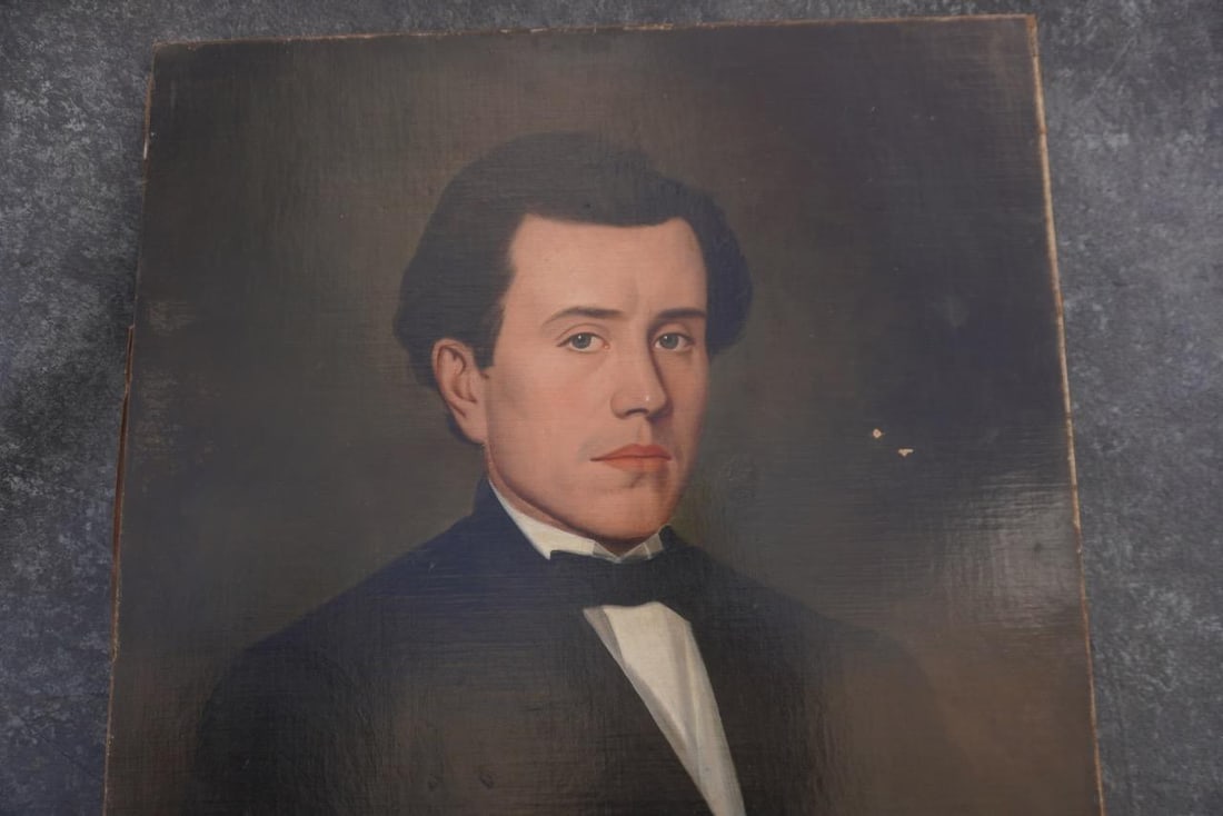 Mid 19th Century Gilded Age Portrait, Signed, Oil on Canvas - 3