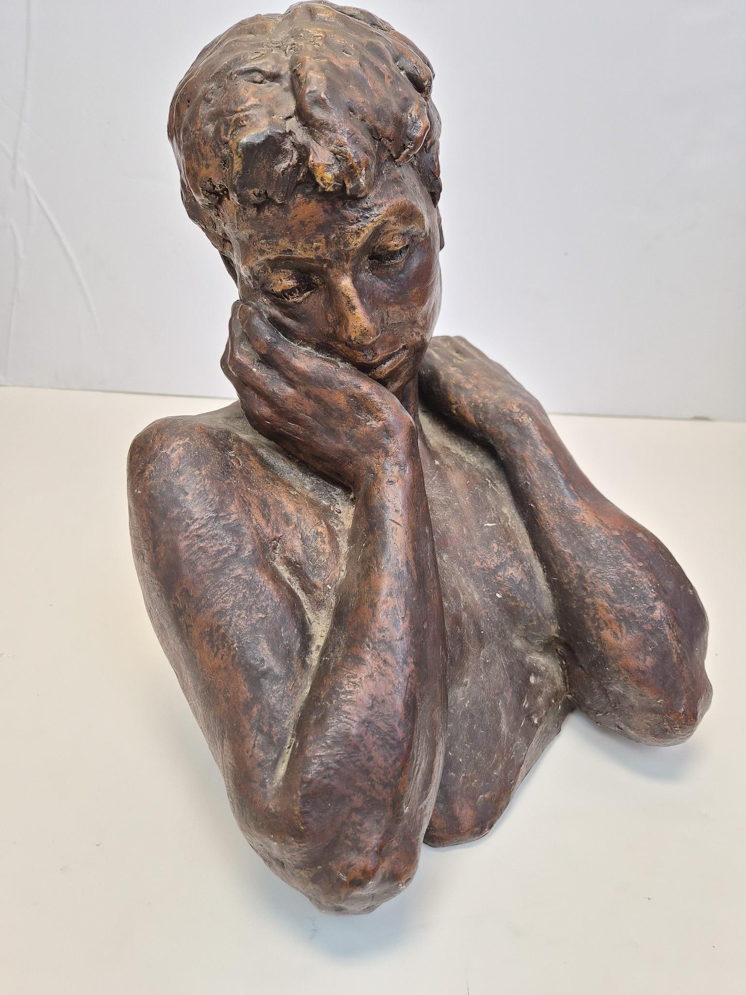 1980s Vintage Bust, Signed by Artist - 2