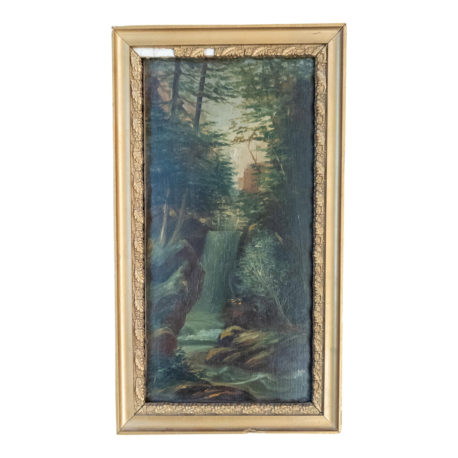19th Century American Hudson River School Waterfall Landscape Painting (1 of 11)