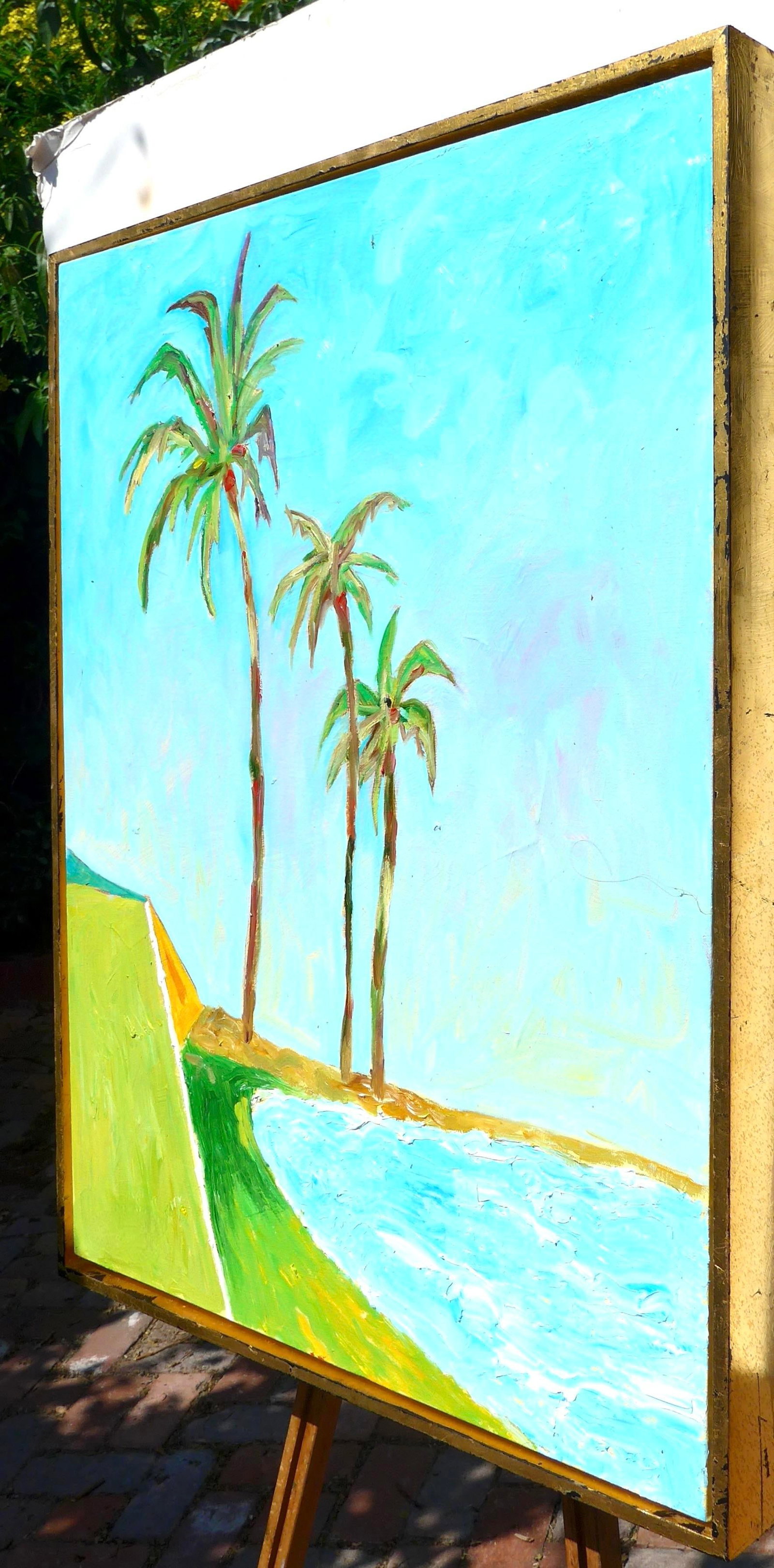 Three Palms at Sunset - 3
