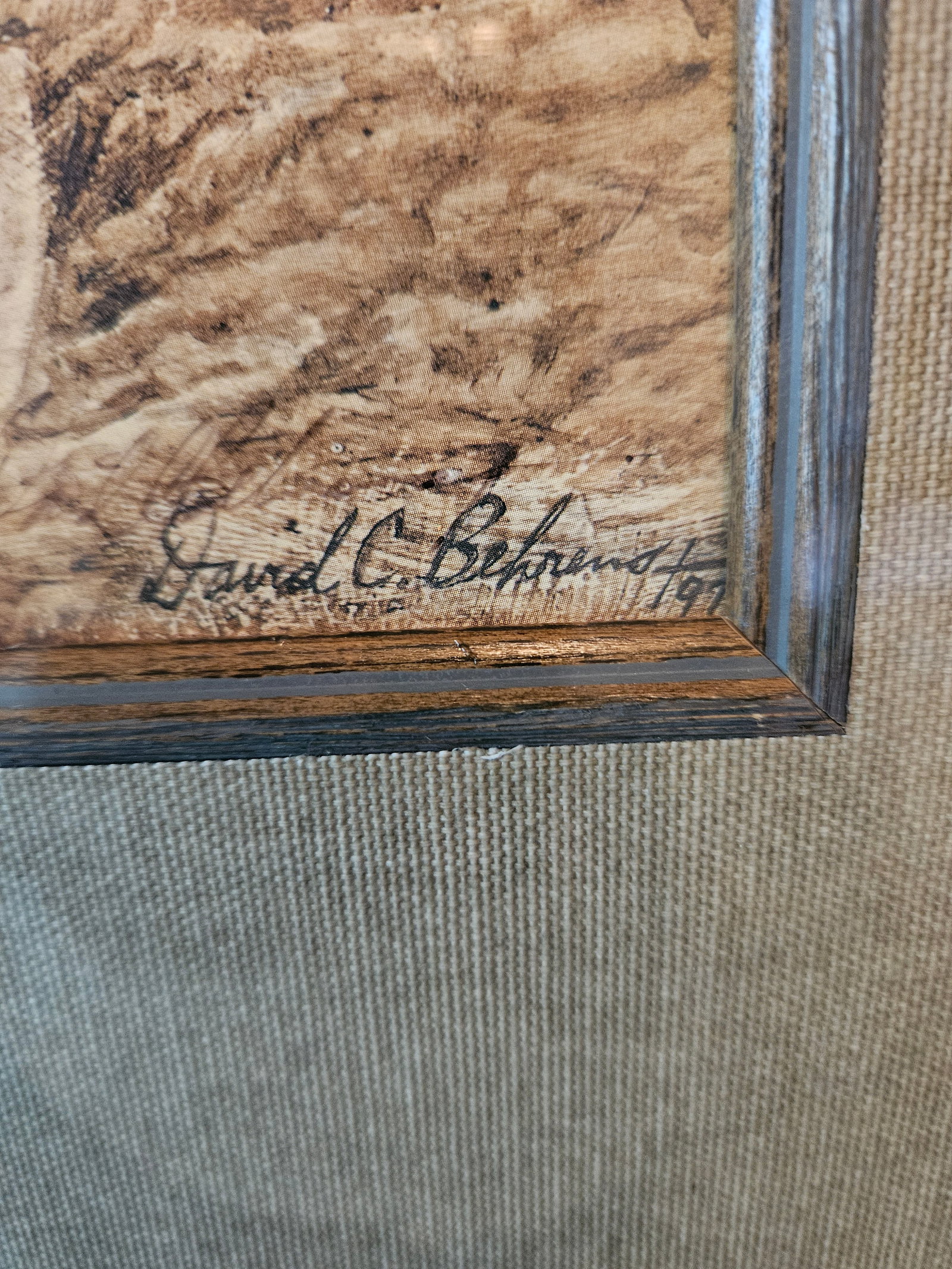 Late 20th Century Nicely Framed "Founding Fathers" Print Signed by Artist David Behrens - 5