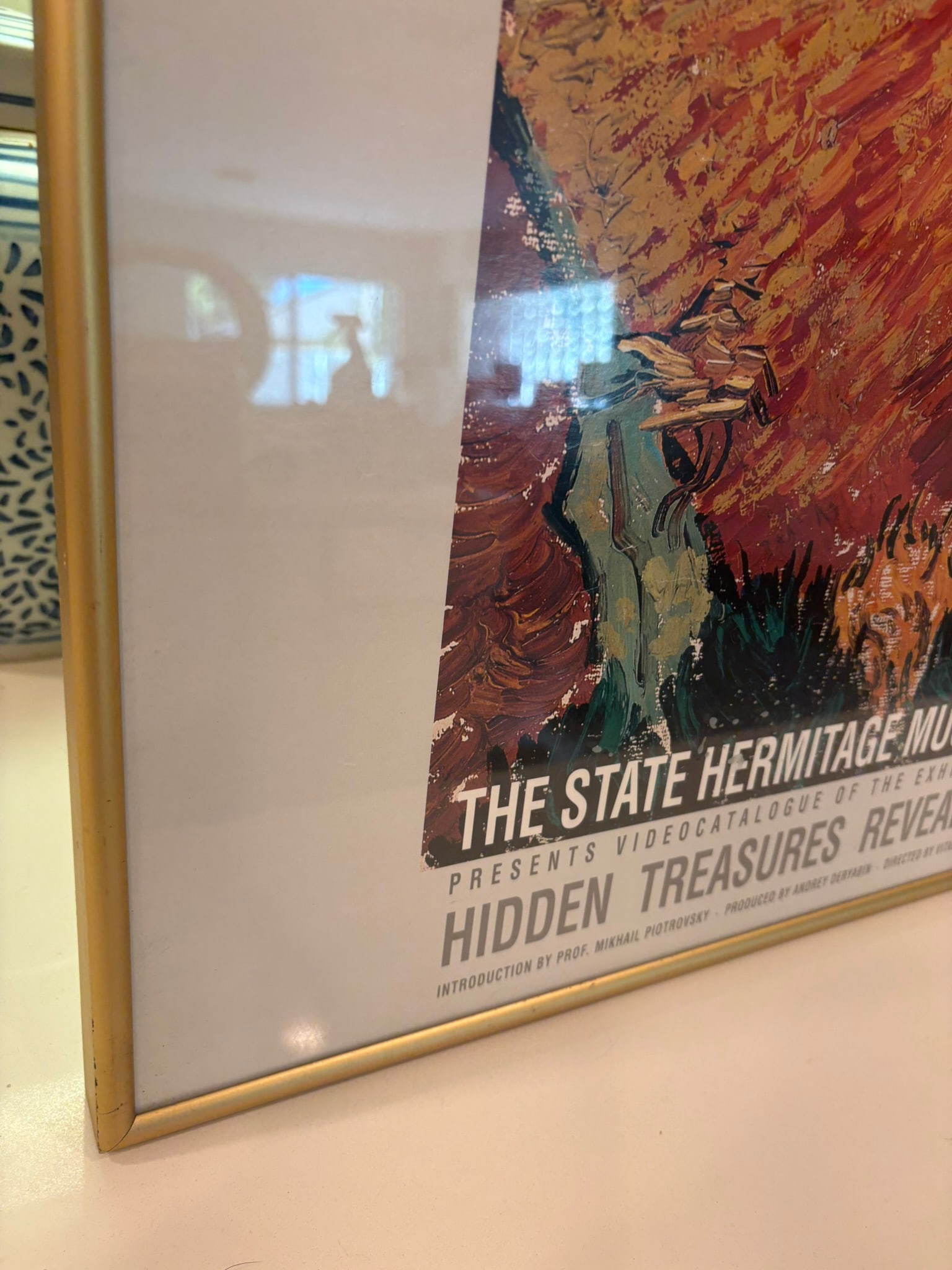 Vintage State Hermitage Museum Van Gogh Hidden Treasures Revealed Framed Exhibition Poster - 12